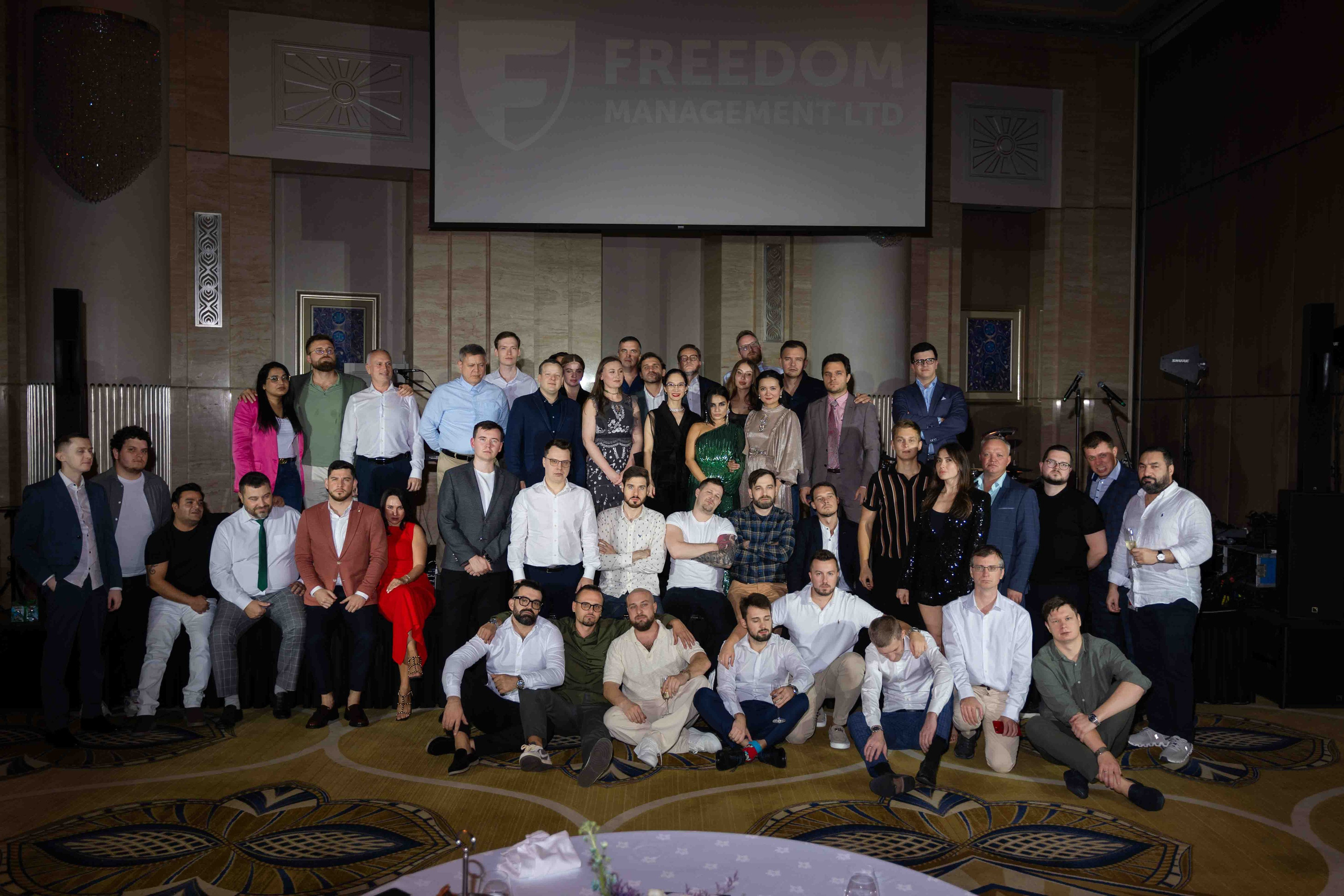 Новогодний корпоратив freedom management в St.Regis Abu Dhabi. Фотограф и видеограф в Москве и Абу Даби Мария Кулагина
