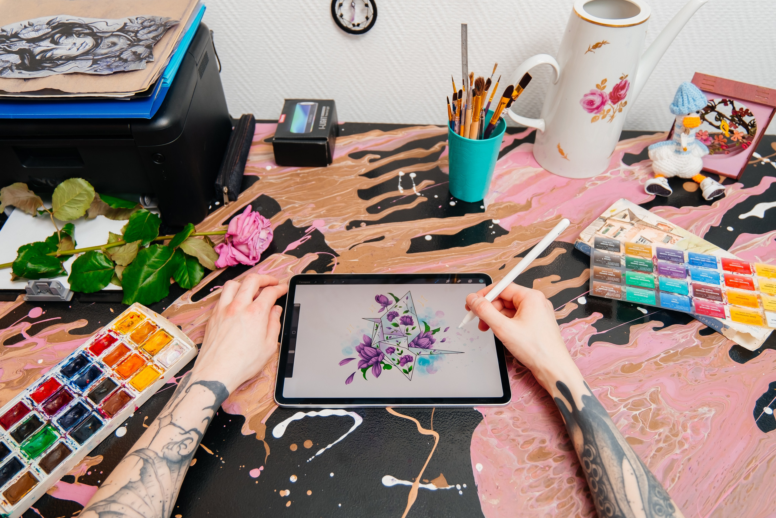 Ирина — тату мастер. Фотограф Молчанов Александр