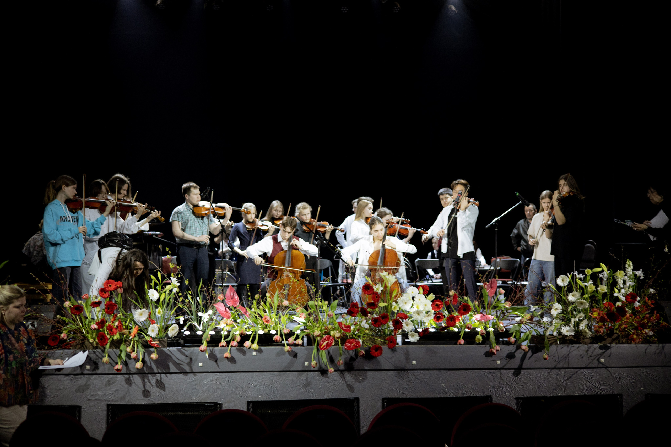 Оформление Отчетного концерта Музыкальной школы Глазунова. Оформление свадеб, декор свадеб Вера Маркова, Москва