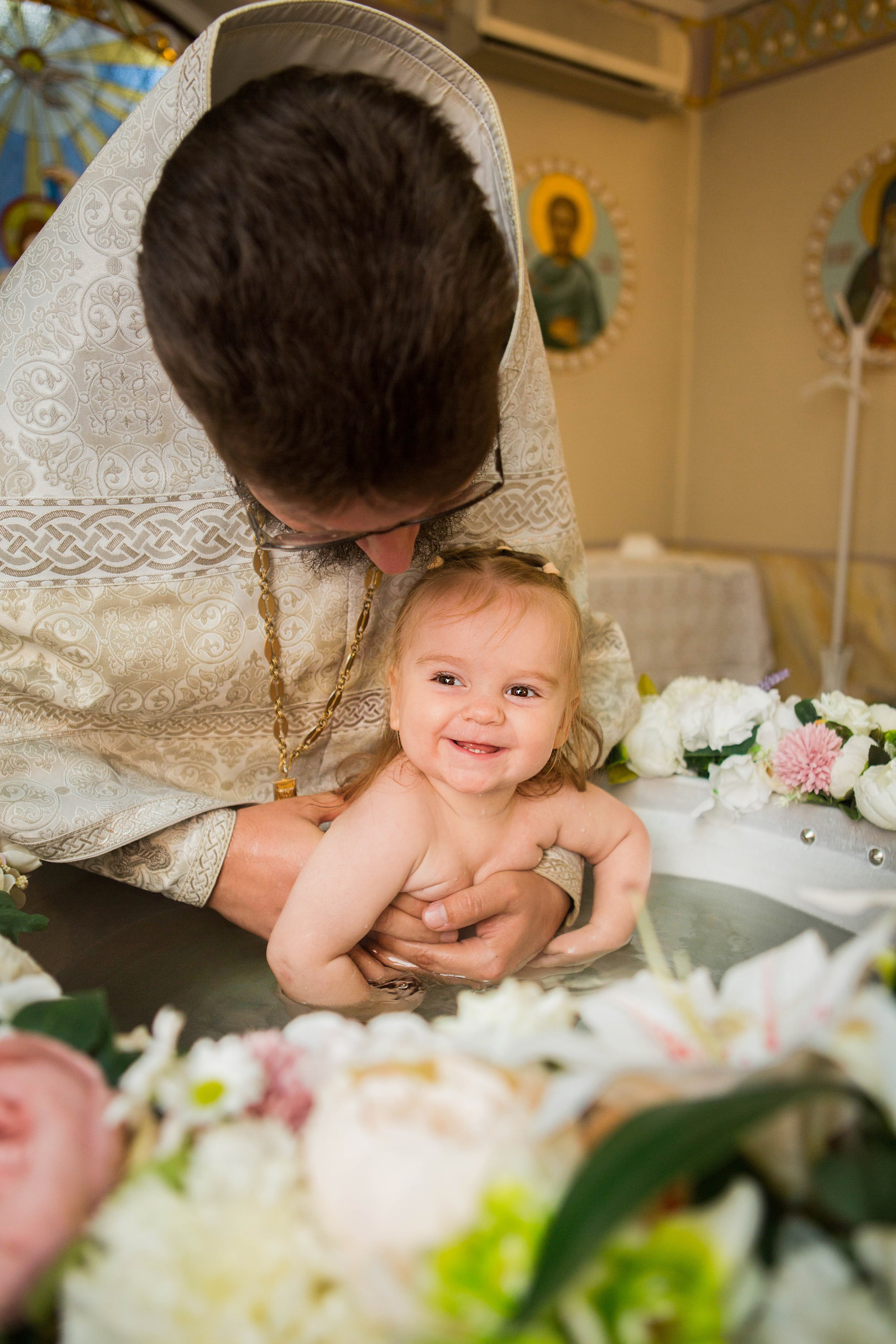 Крещение Дарьи. Храм в честь иконы Божией Матери Целительница. Свадебный семейный и детский фотограф в Краснодаре Карина Федоровская