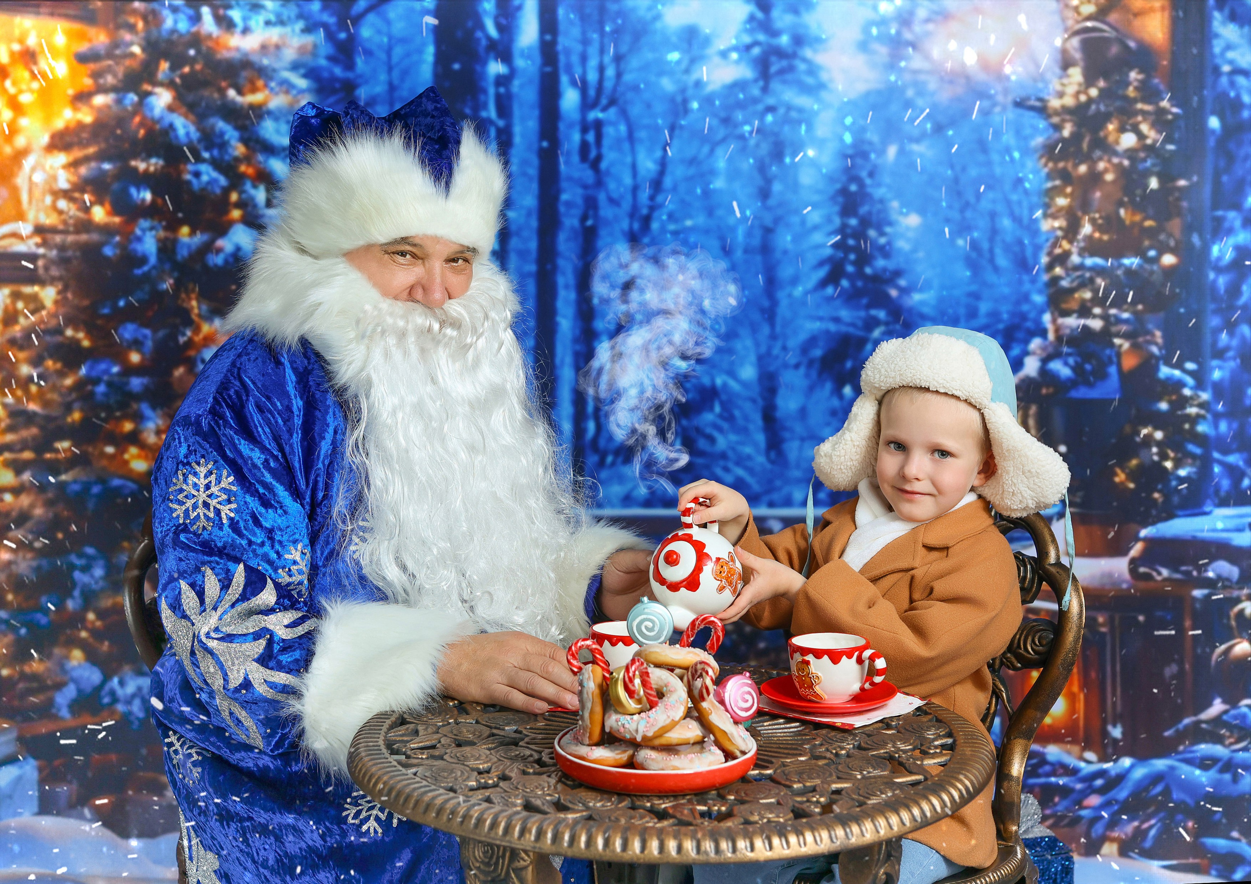 Фотосессия «В гостях у Деда Мороза» 2025. Фотограф в детский сад Елена Колчева Новокузнецк