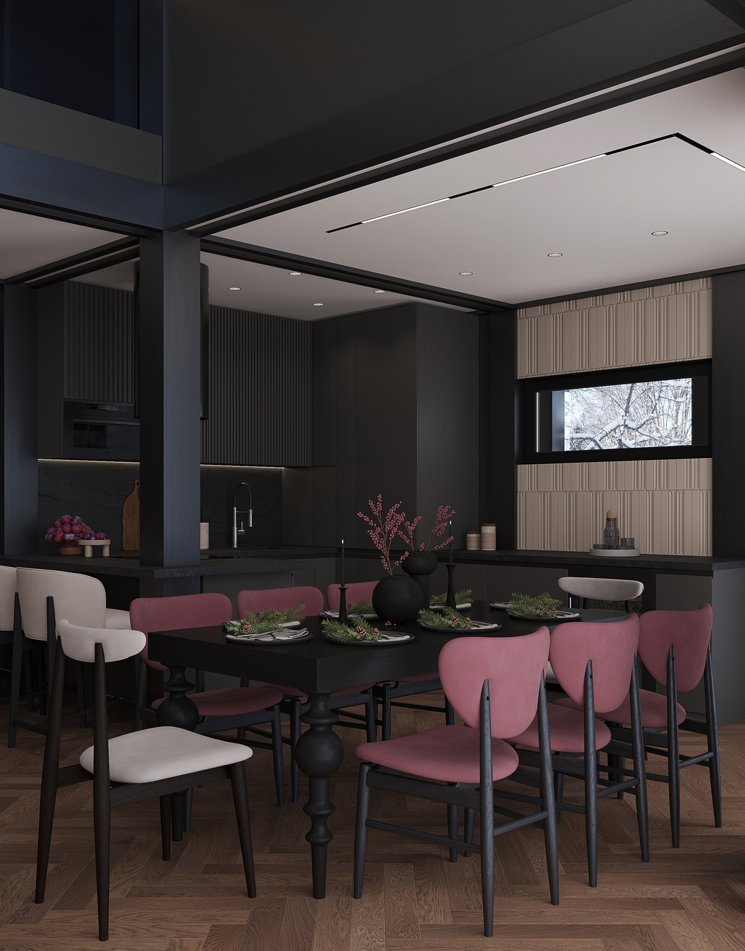 Проект Фахверк Омск. Студия дизайна интерьера Лактионовой Елены