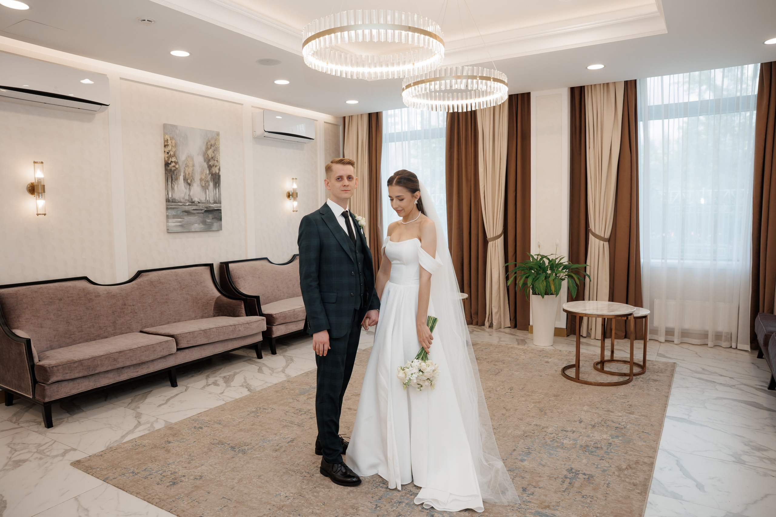 Регистрация в отеле Fish Point, ЗАГС Бутово, прогулка в Остафьево. Свадебный и репортажный фотограф (Москва, Королев и другие)