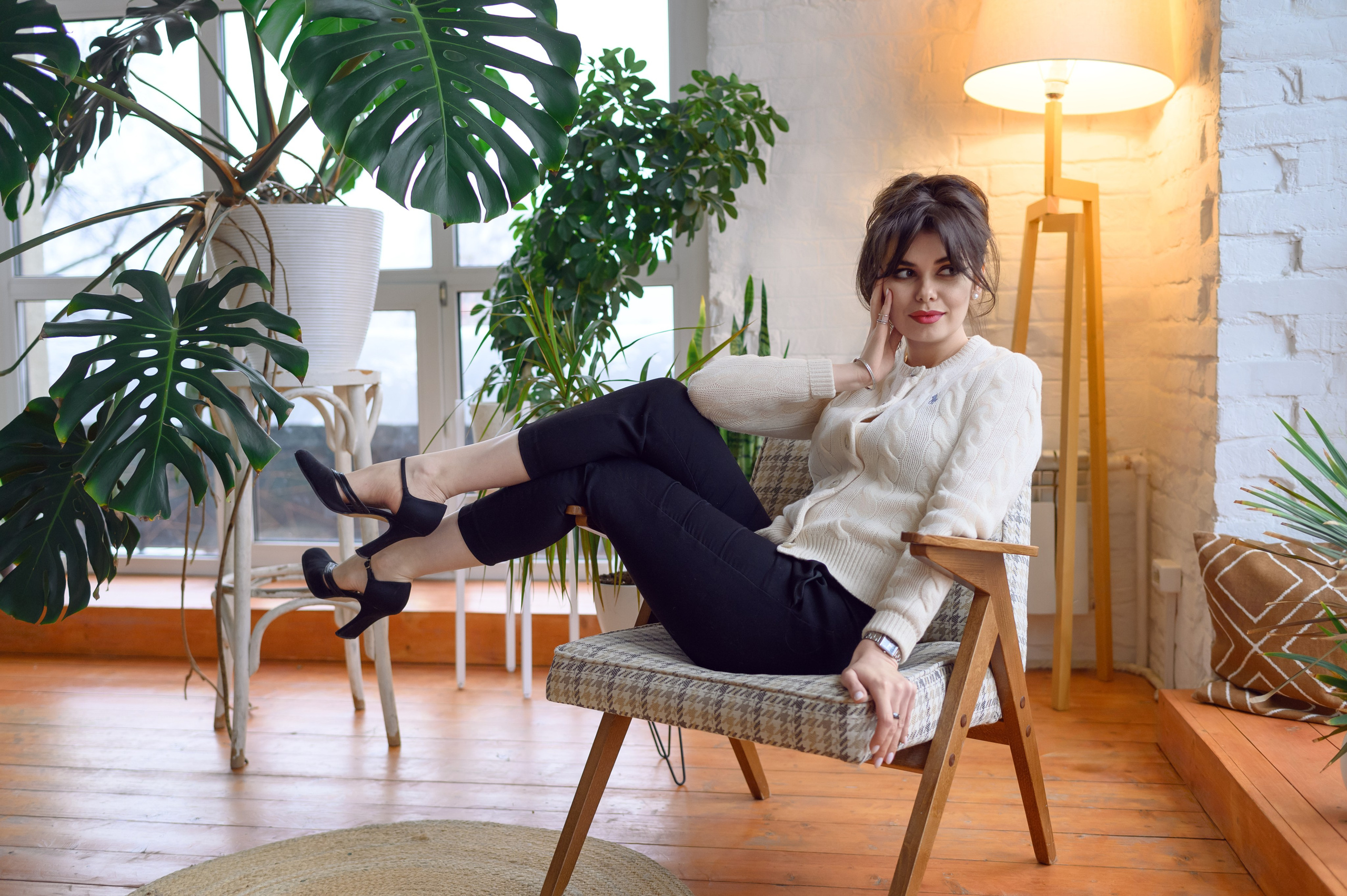 Фотосессия в студии с естественным светом