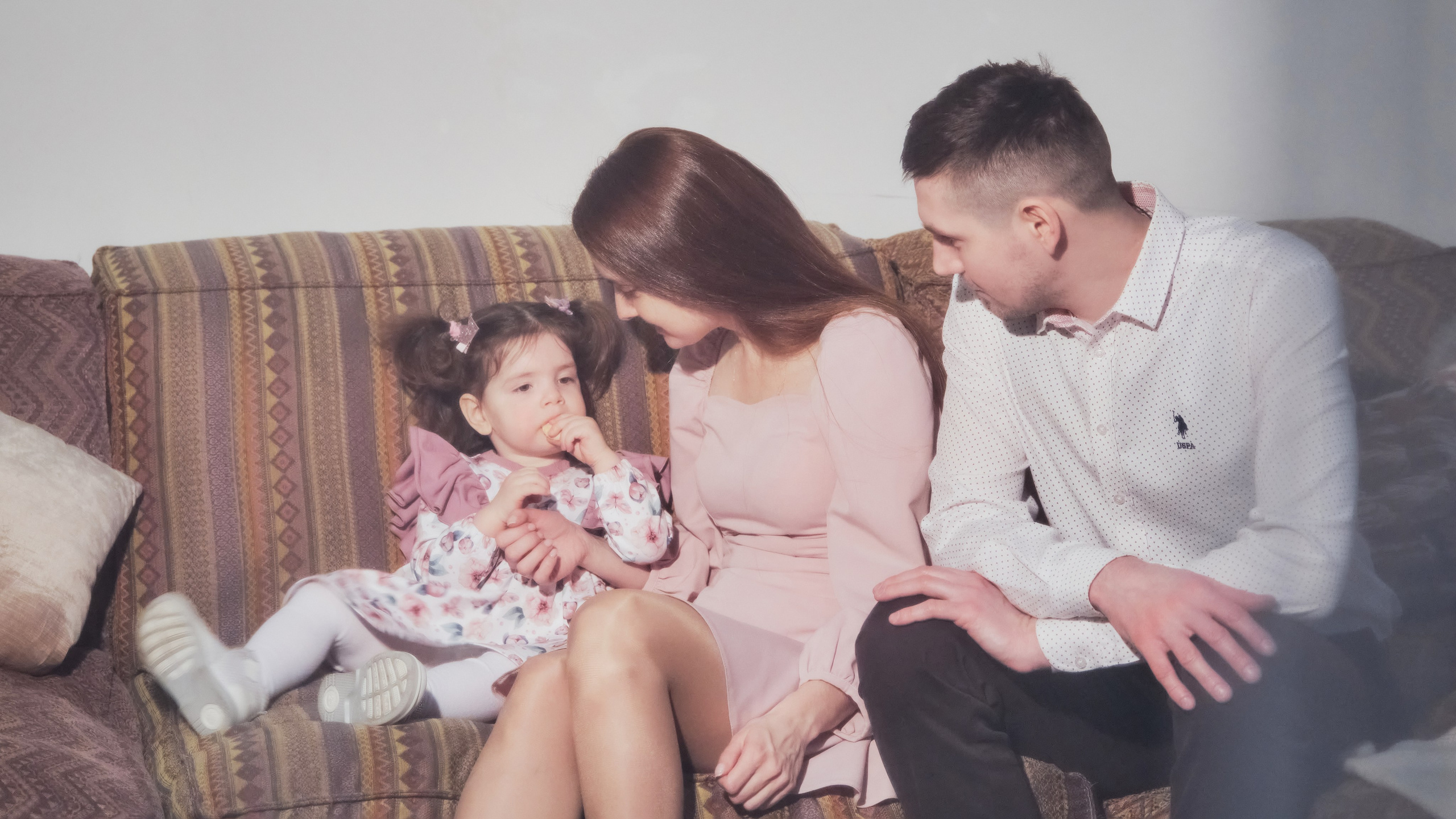 Семейная фотосессия в новогодние каникулы. Портретный фотограф на новый год в Москве Виктория Колышева