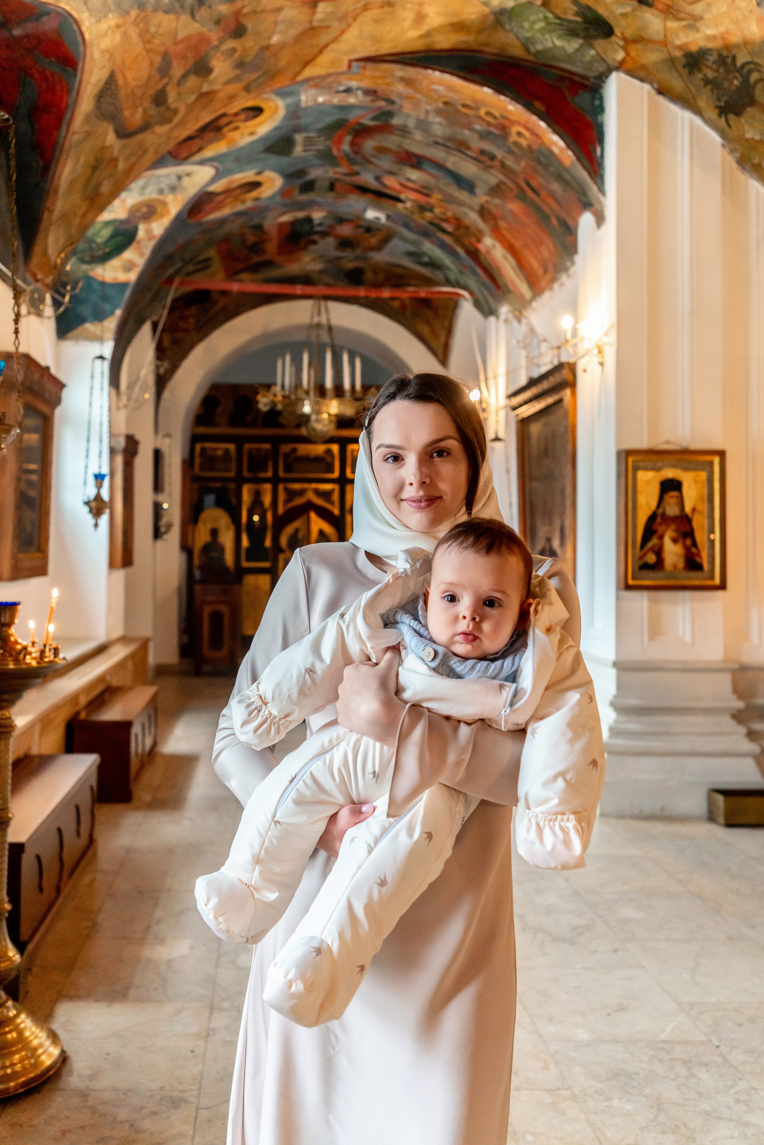 Крещение в храме Живоначальной Троицы в Хорошеве. Фотограф \ Видеограф на Крещение, Венчание Москва