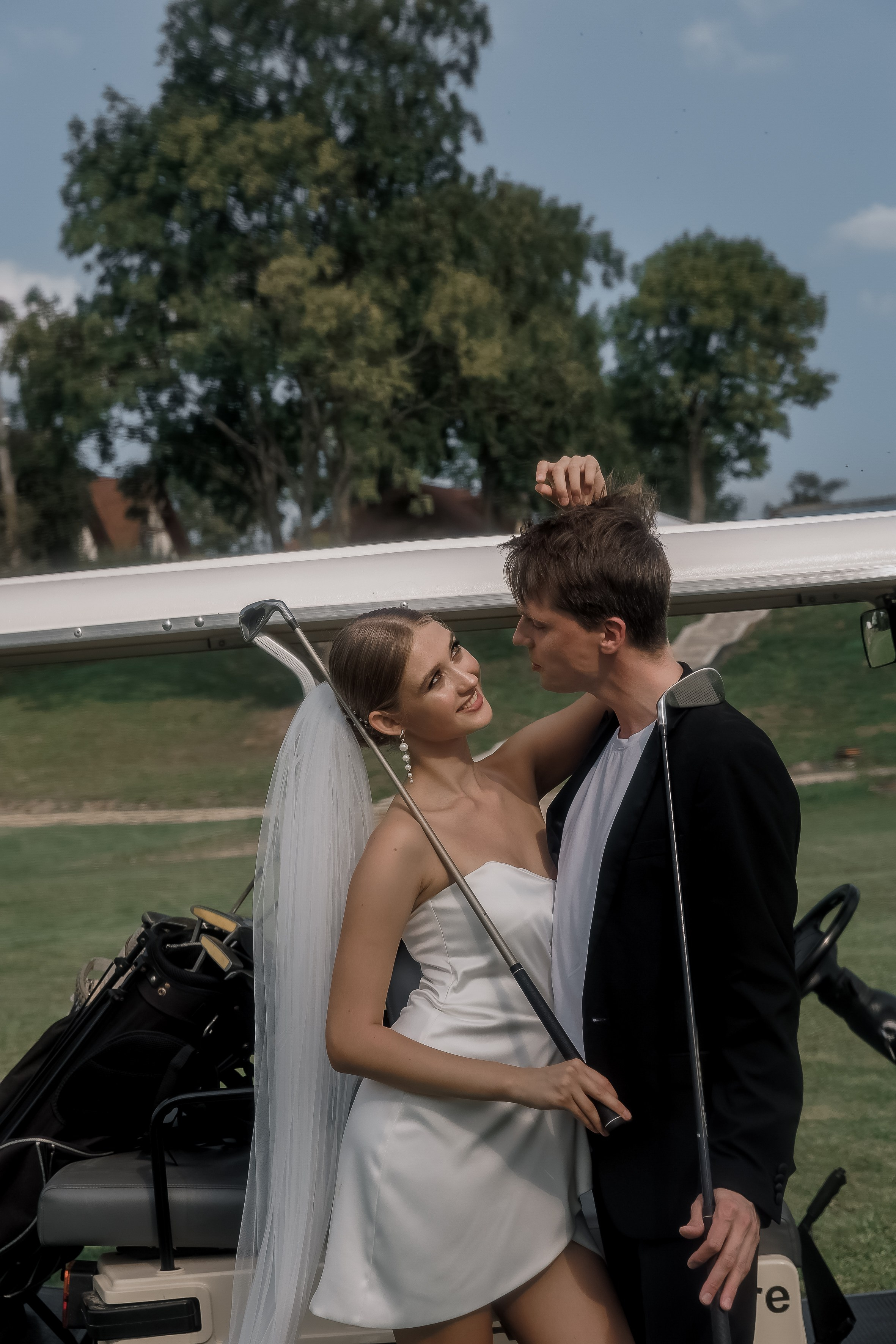 Свадьба на гольф-поле. Свадебный фотограф Татьяна Аберле свадебный видеограф Роман Аберле Калининград