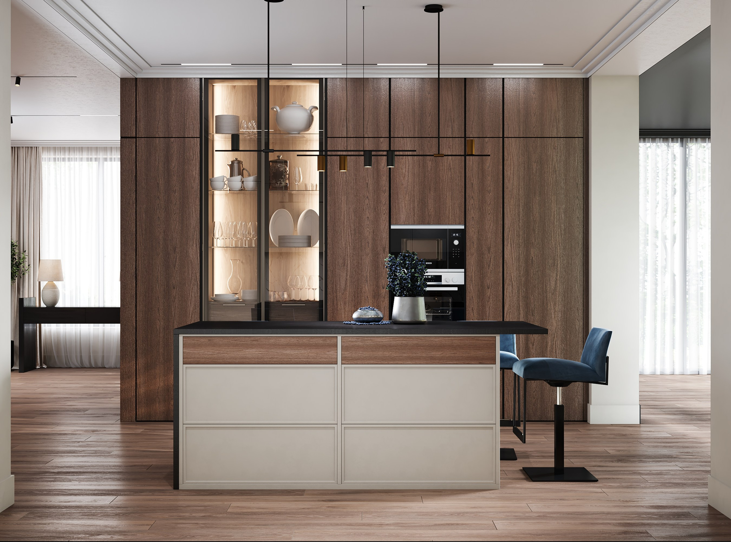 Вилла Елена. г. Геленджик пос. «Сосновка» дом 260 кв. м. Цель: для проживания семьи из 5 человек. Заказчики из г. Уфа. Дизайн интерьеров, строительство, ремонт домов и квартир в Геленджике