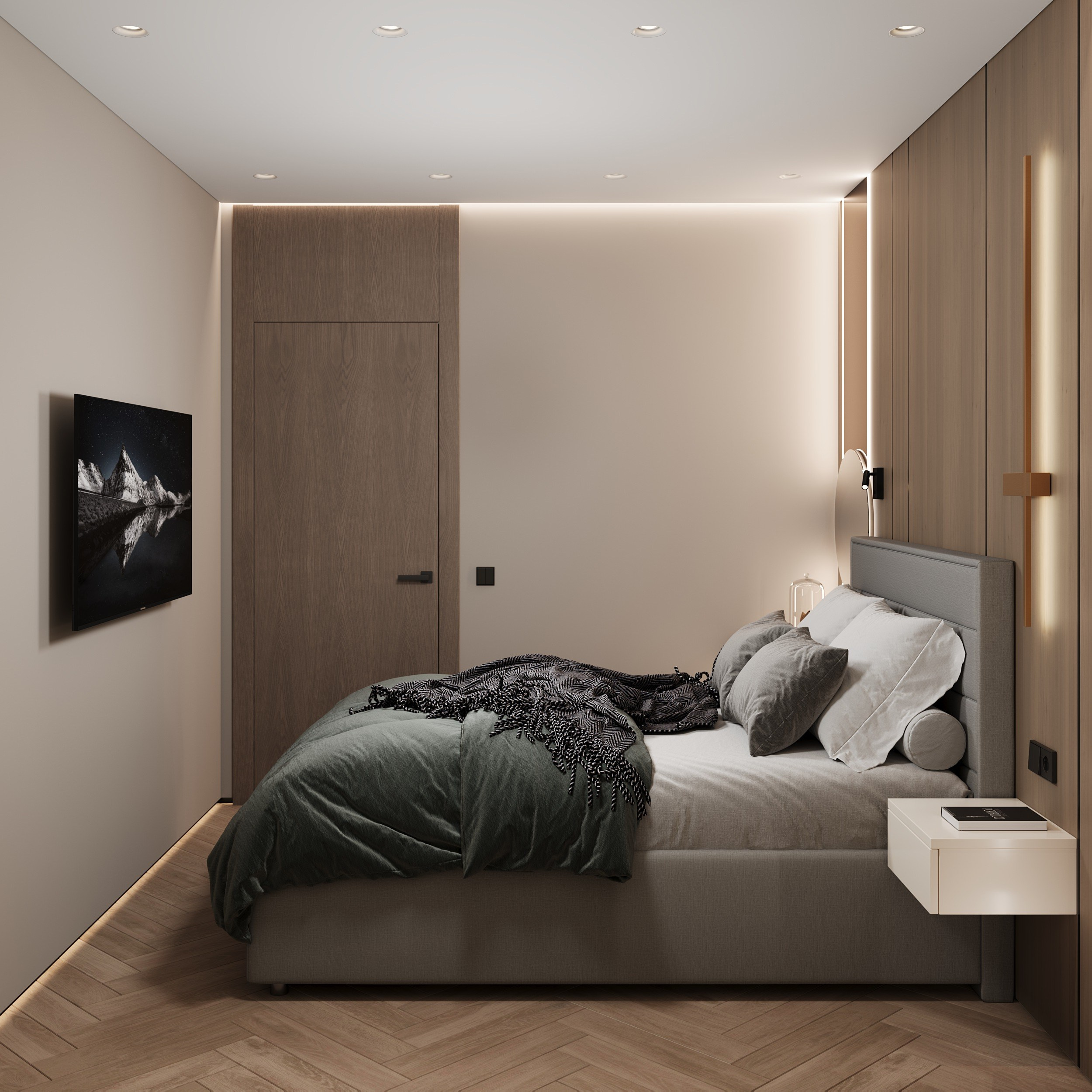 Квартира 55 м² г. Иркутск. ПРОЕКТИРОВАНИЕ ИНТЕРЬЕРОВ И АРХИТЕКТУРНЫХ РЕШЕНИЙ В СТУДИИ SHELOFAST DESIGN