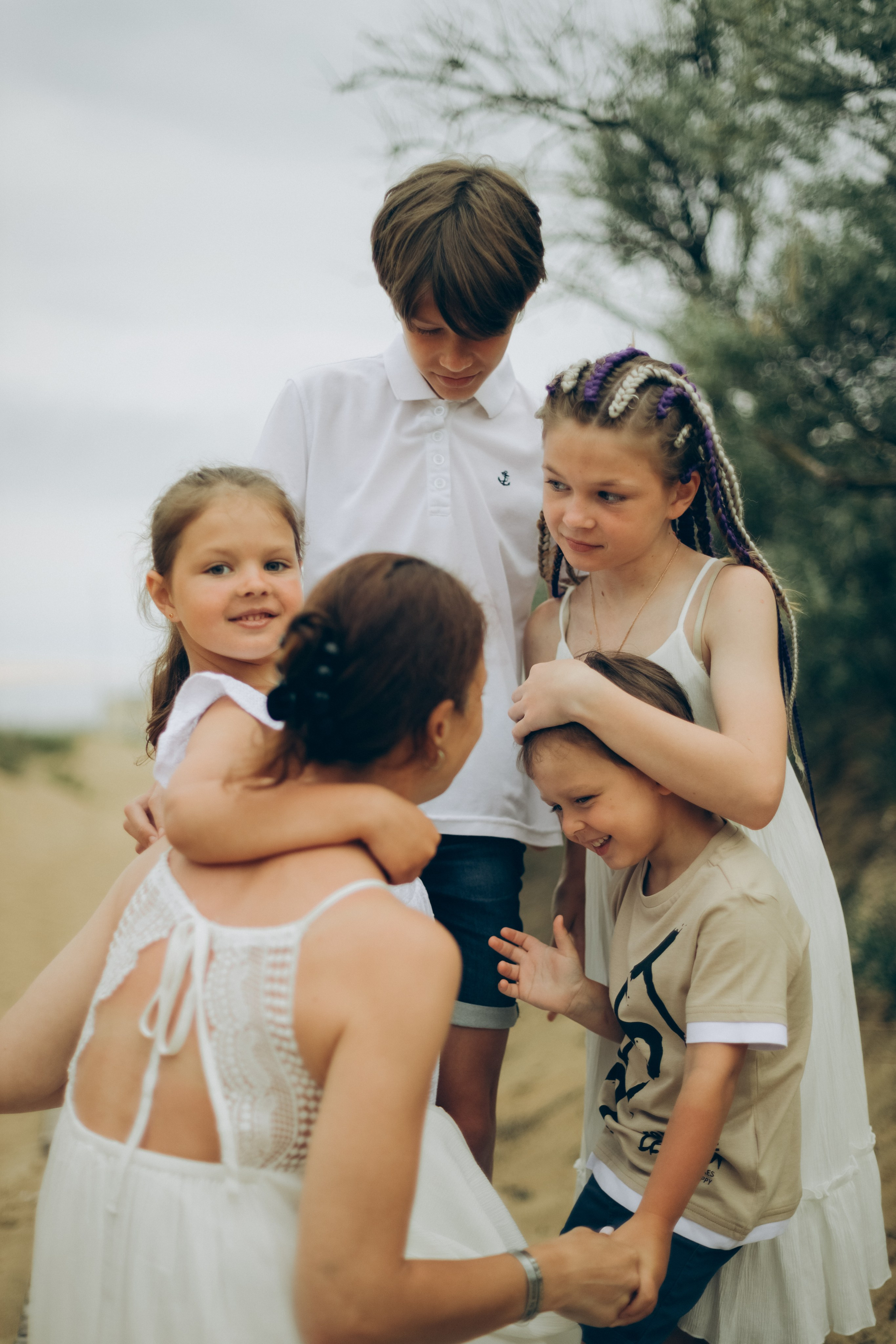 Ольга, Эдуард, Андрей, Настя, Даша, Кирилл и Ксюша. Семейный фотограф Анапа