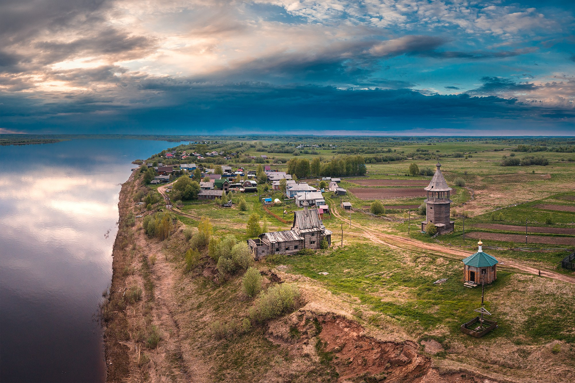 Пейзаж. Аэросъемка в Архангельске, Александр Ермолин