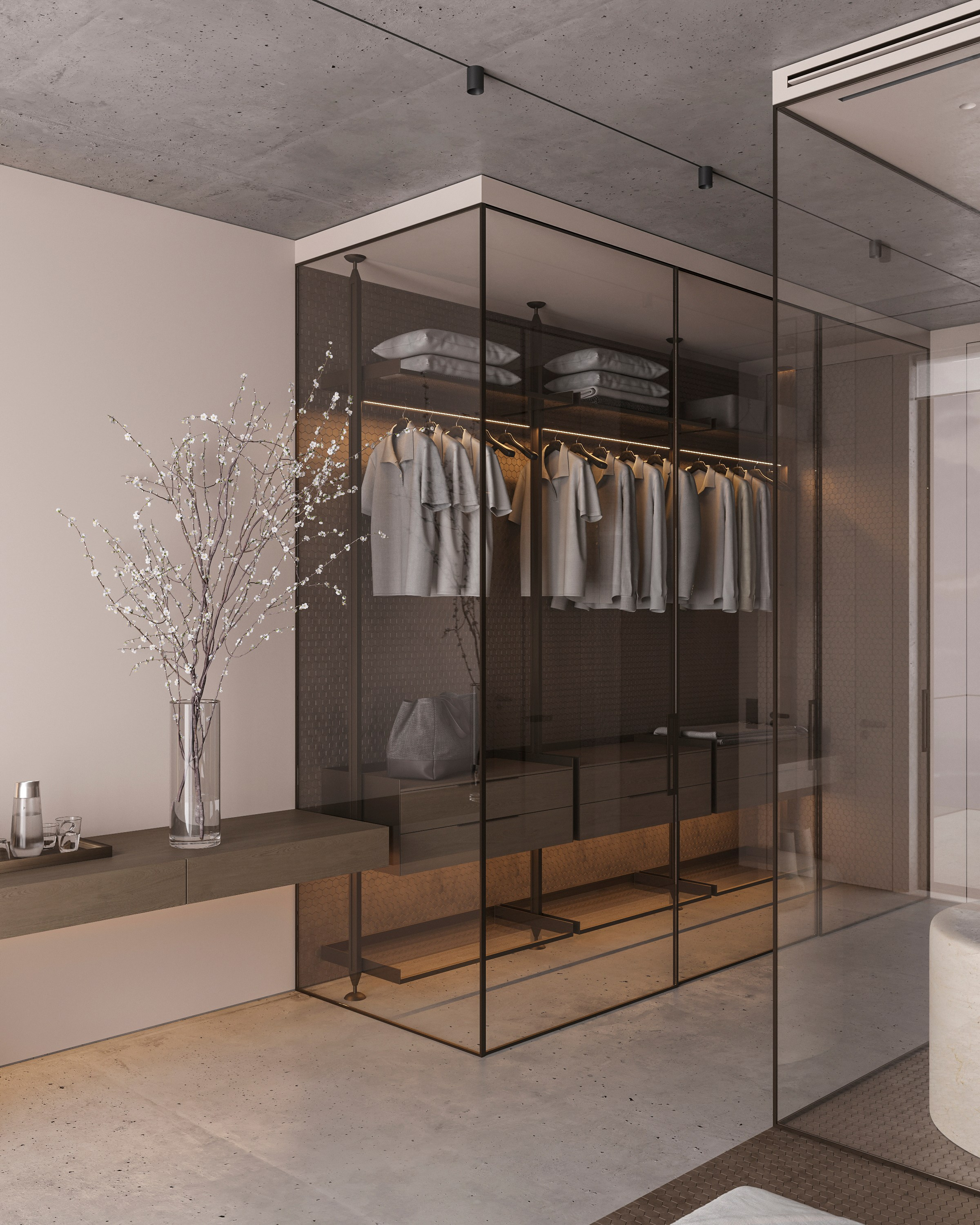 LUXURIOUS SIMPLICITY | BEIGE CONCEPT. Interior Visualization by Valerie Stetyukevich