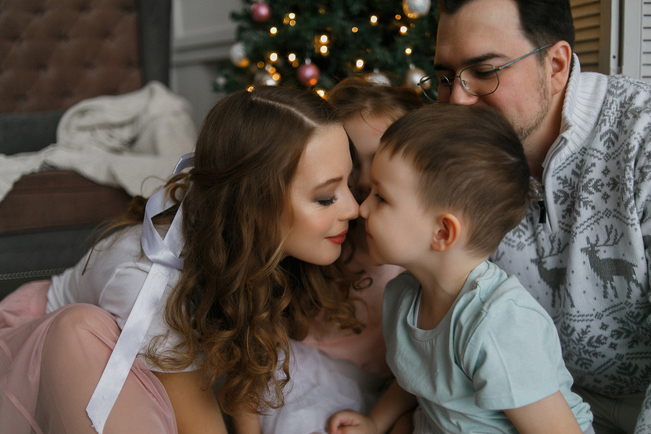 Семейная новогодняя фотосессия. Фотограф Носова Марина