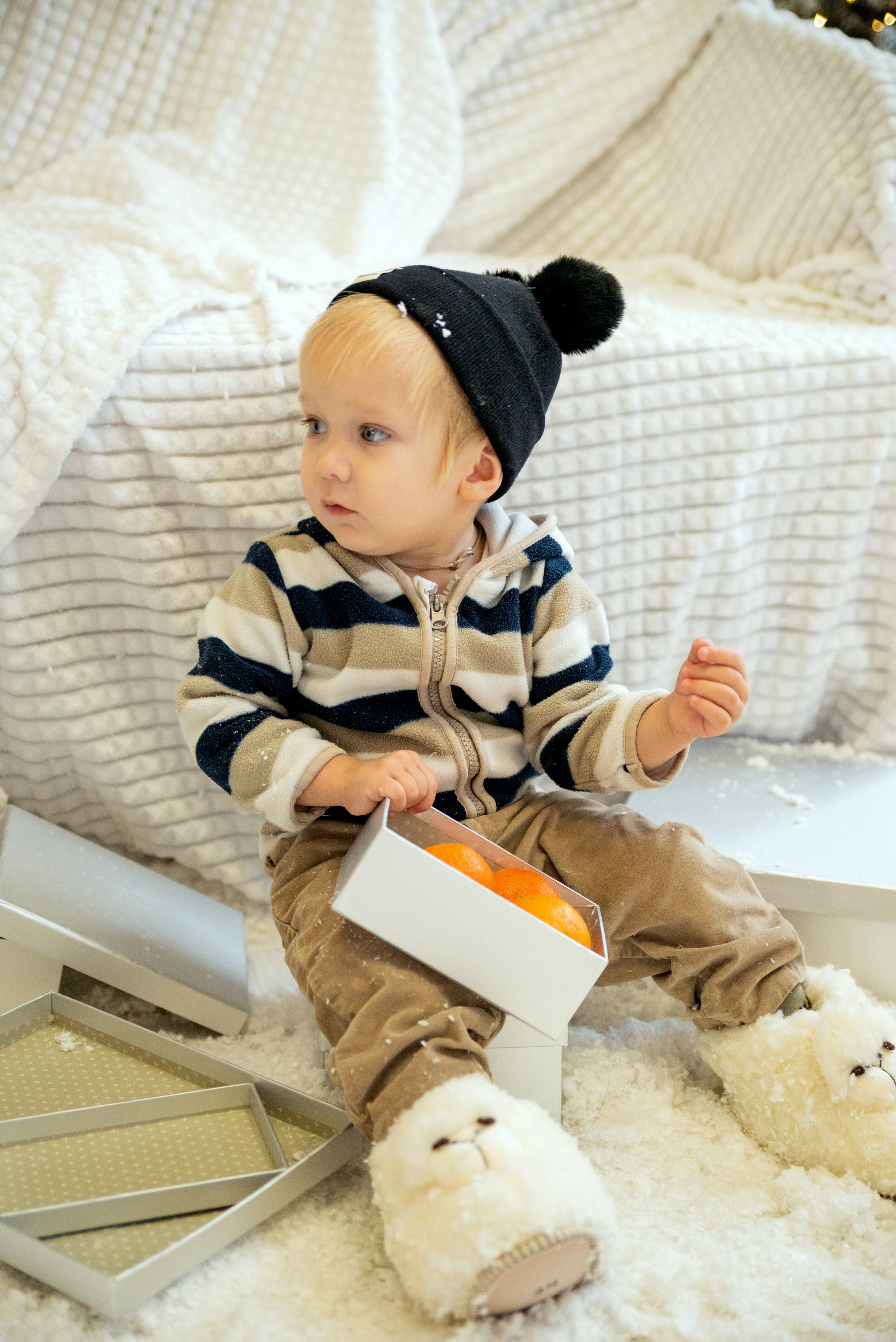 Дети в снежной студии. Фотограф и дизайнер в Москве Екатерина Лобачева