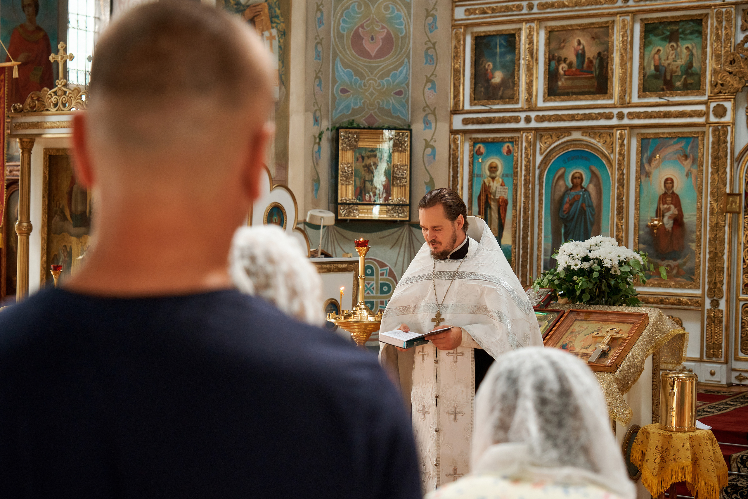 Крестины Жени. Крестовоздвиженский храм с. Троицкое. Фотограф Таганрог Анна Трайжон
