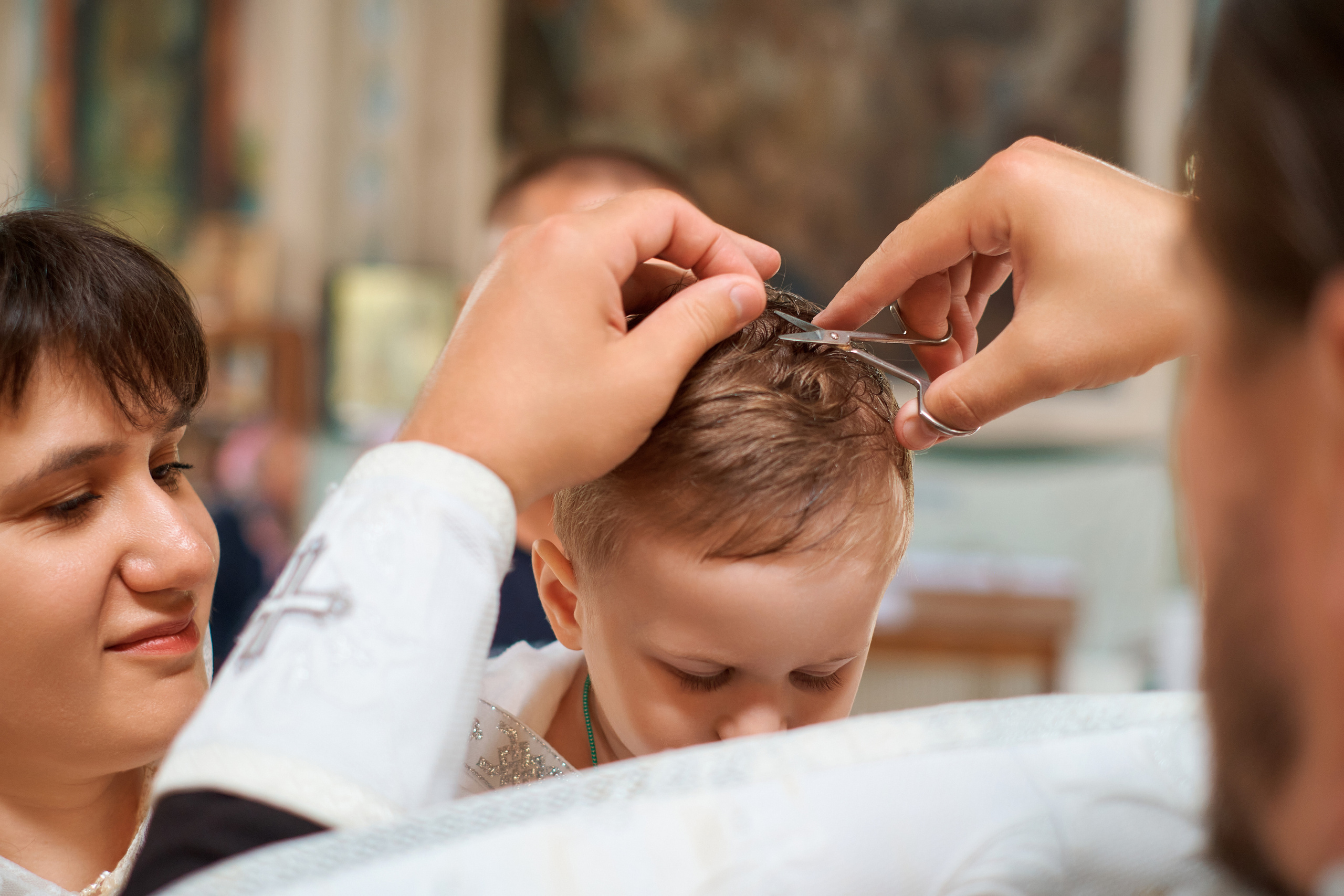 Крестины Жени. Крестовоздвиженский храм с. Троицкое. Фотограф Таганрог Анна Трайжон