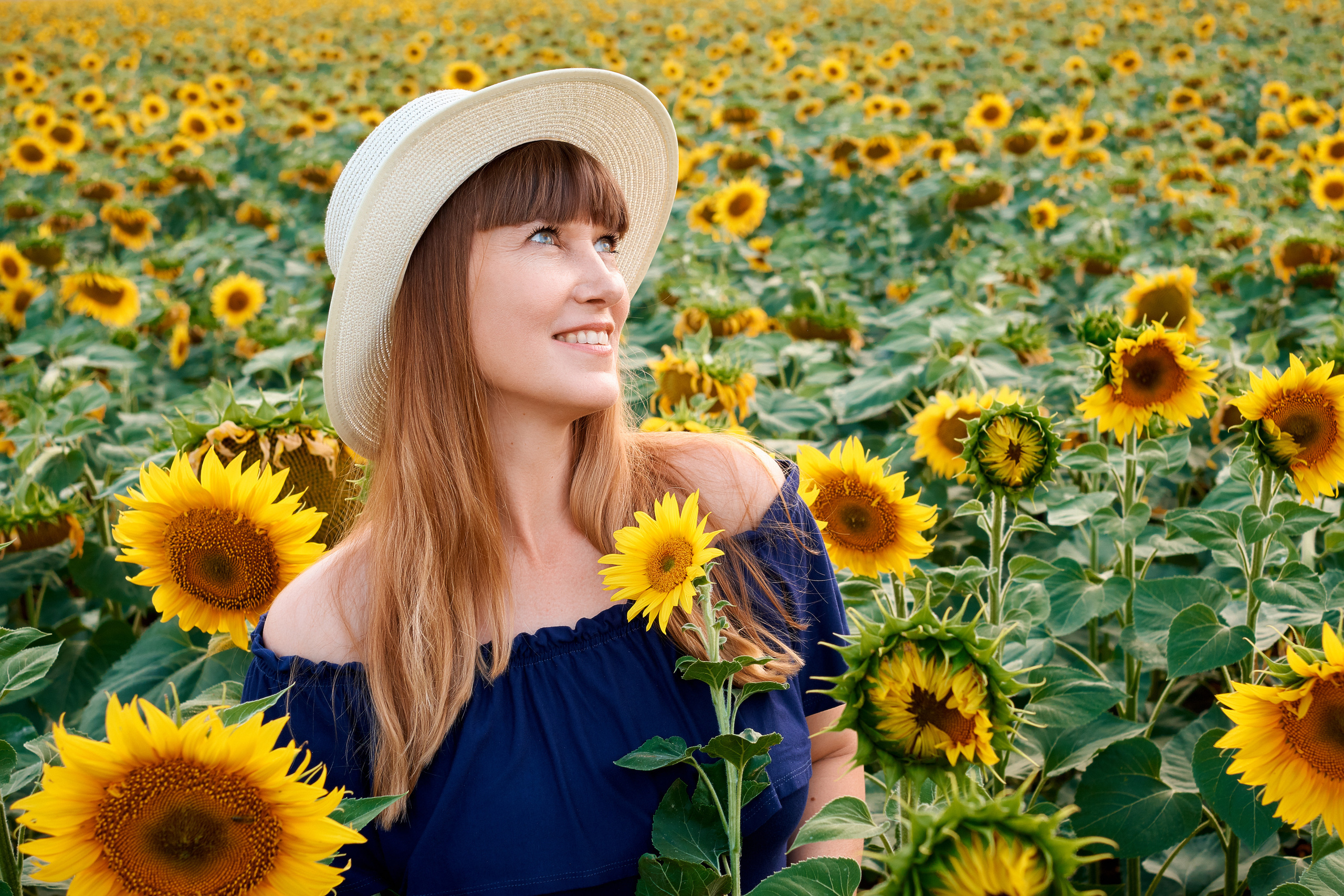 Наталья. Подсолнухи. Фотограф Таганрог Анна Трайжон
