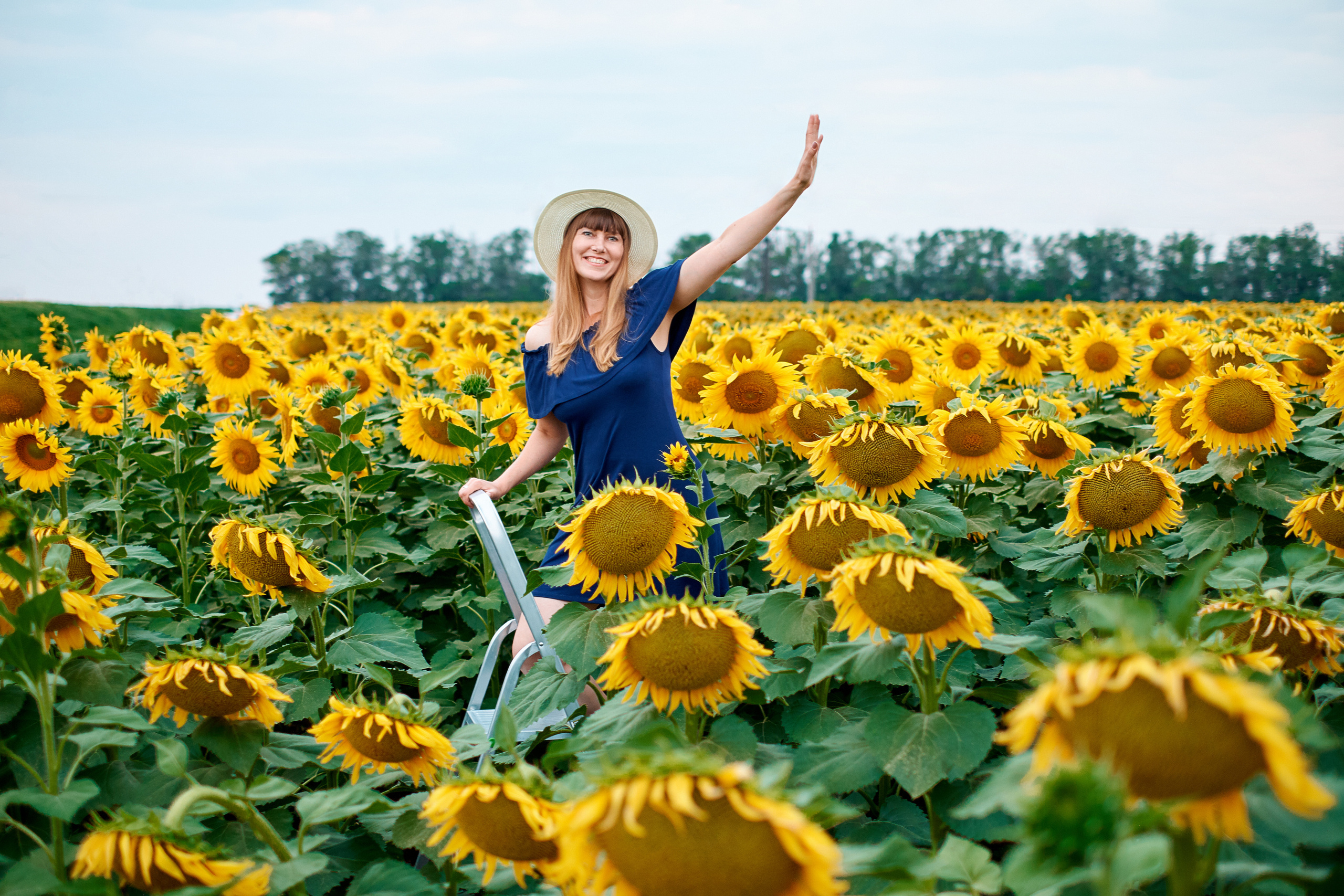 Наталья. Подсолнухи. Фотограф Таганрог Анна Трайжон
