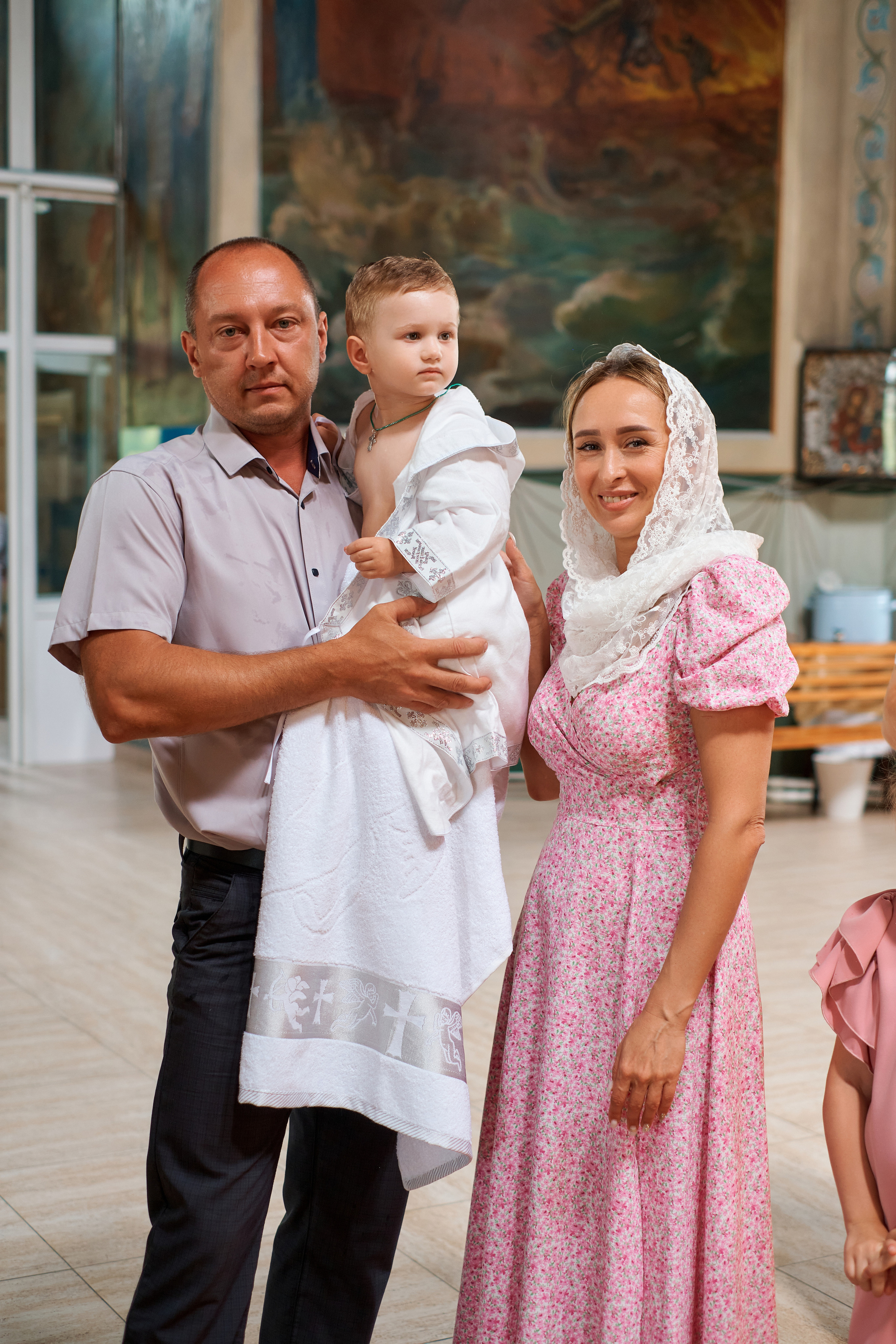 Крестины Жени. Крестовоздвиженский храм с. Троицкое. Фотограф Таганрог Анна Трайжон