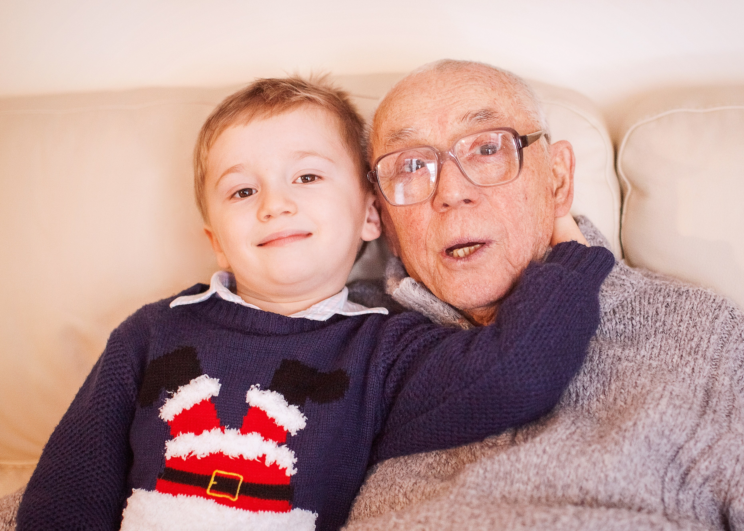 Олег Анофриев с внуком. Детский и семейный фотограф Зоя Павкина