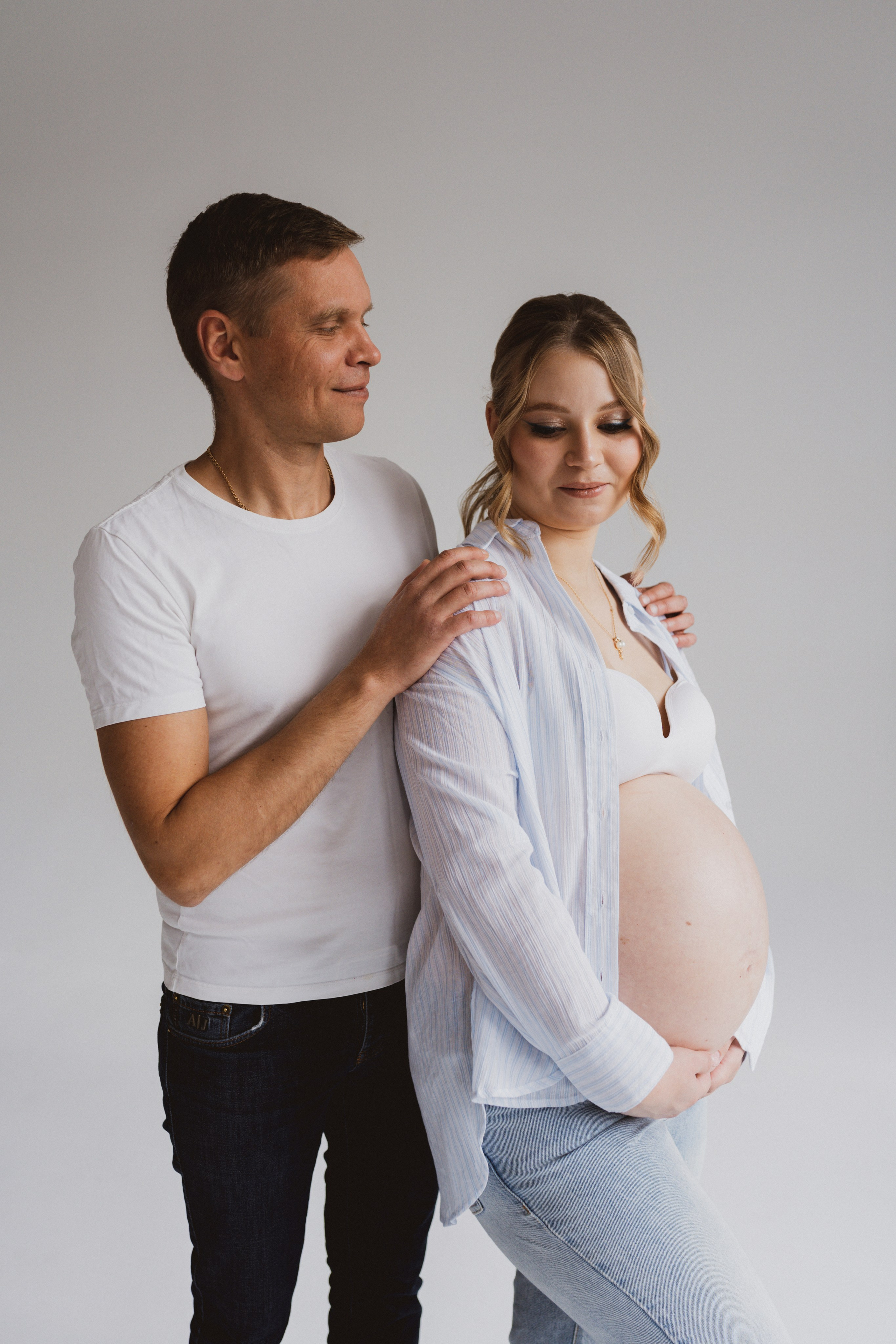 Семейная фотосессия в студии в Москве, семейный фотограф Анна Полушина. Свадебный фотограф в Москве Анна Полушина