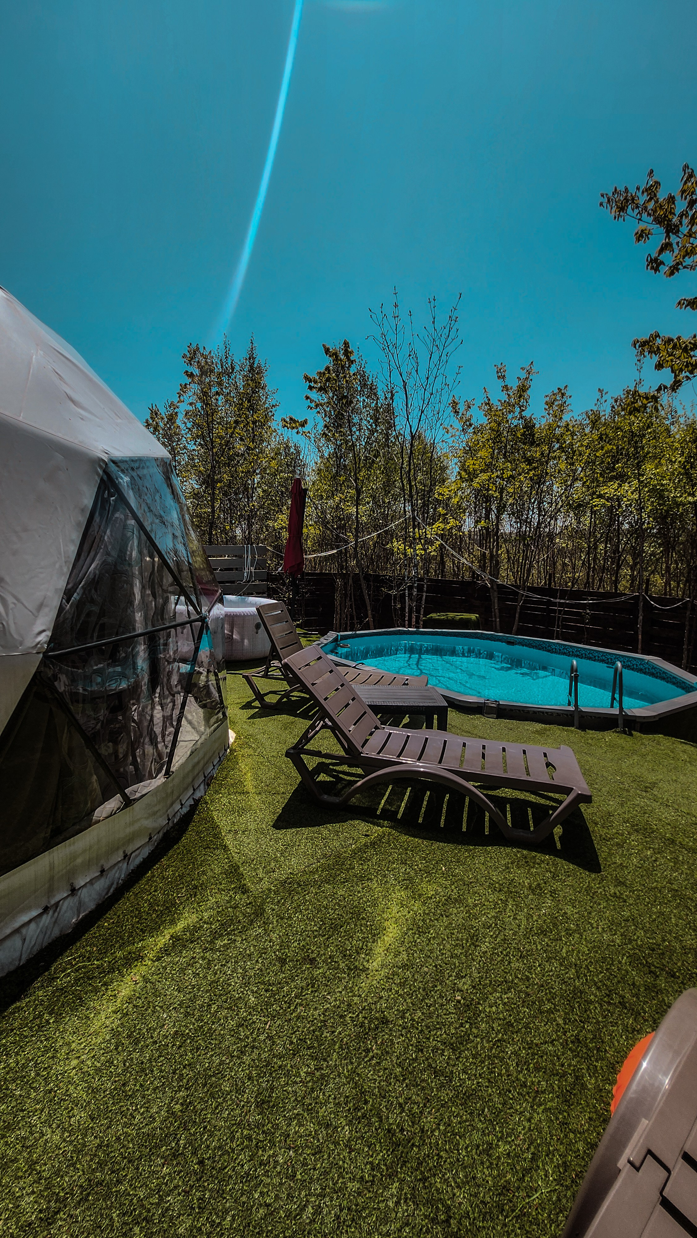 Геокупол фото. Вгости. Посуточная аренда дома во Владивостоке, баня с чаном. Теплый бассейн, геокупол. Аренда дома во Владивостоке, Надеждинском районе