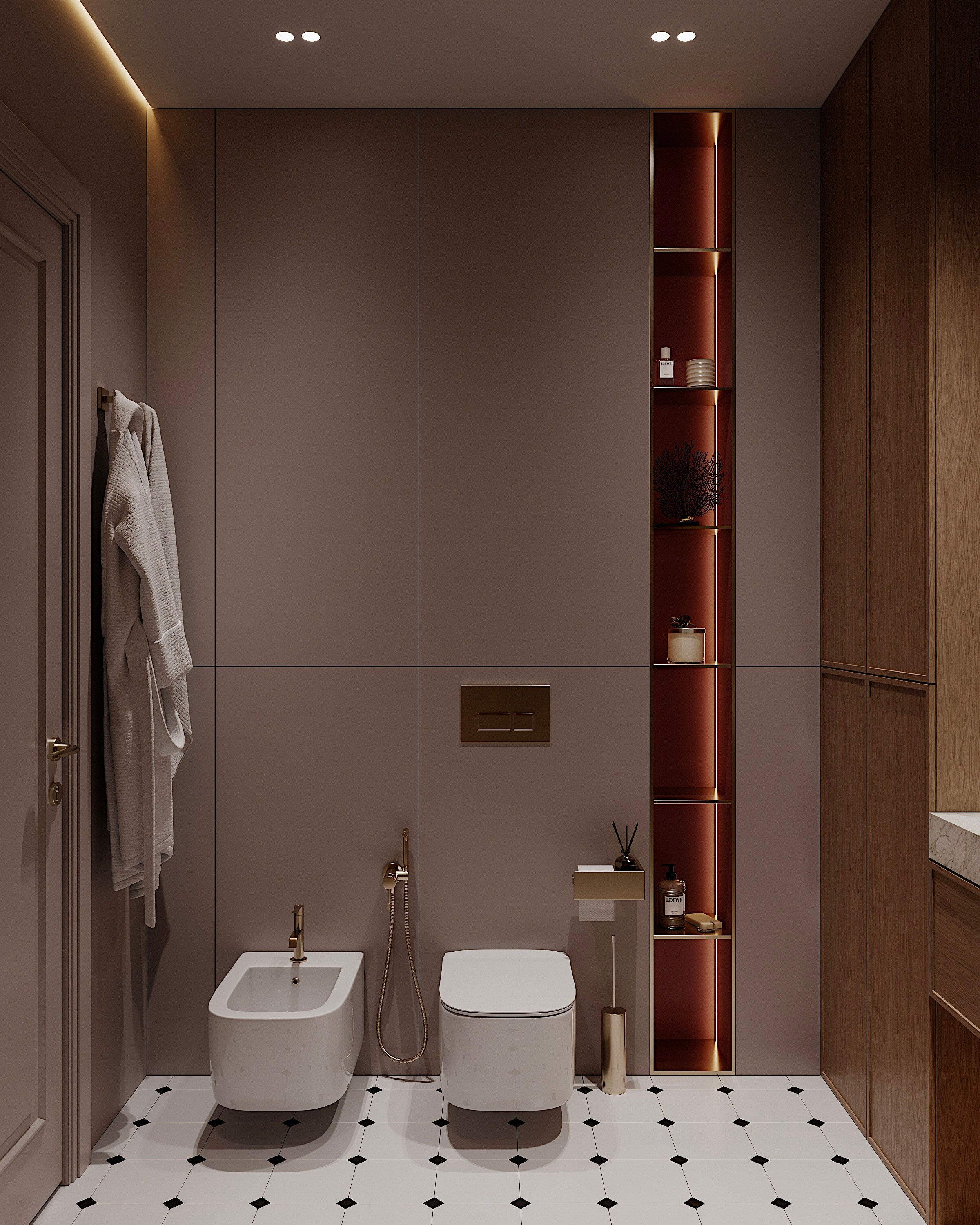 ЖК Новгородская 1А | Ванная комната. 3D визуализатор