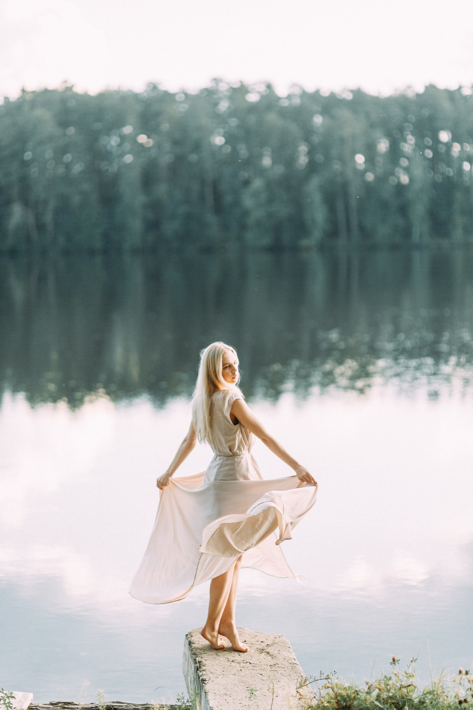 Закатная съемка на озере Тургояк