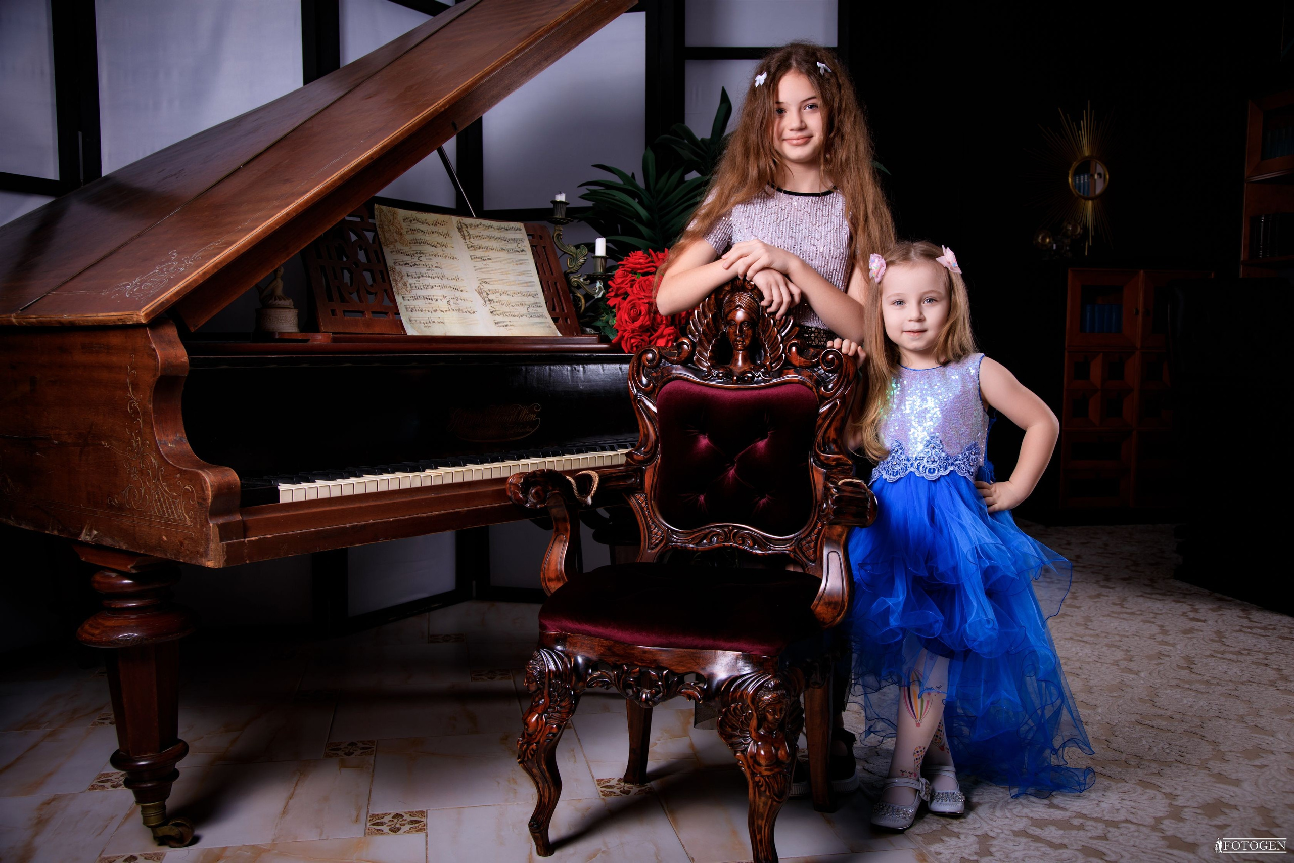 Фотосессия Девочек до 10 лет в Интерьере — Fotogen. Интерьерная фотостудия FOTOGEN г. Краснодар