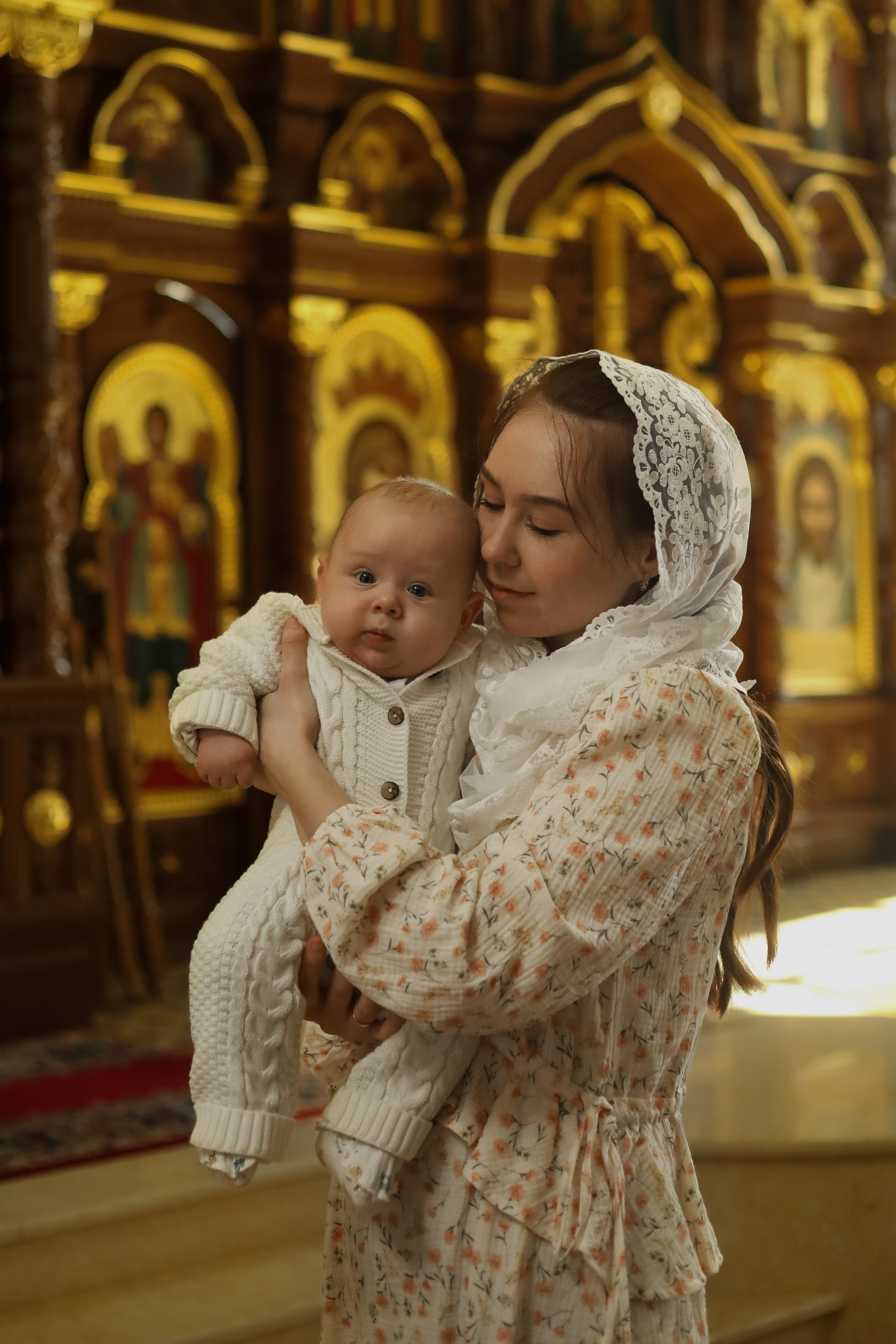 Таинство крещения. Фотограф новорожденных Саратов