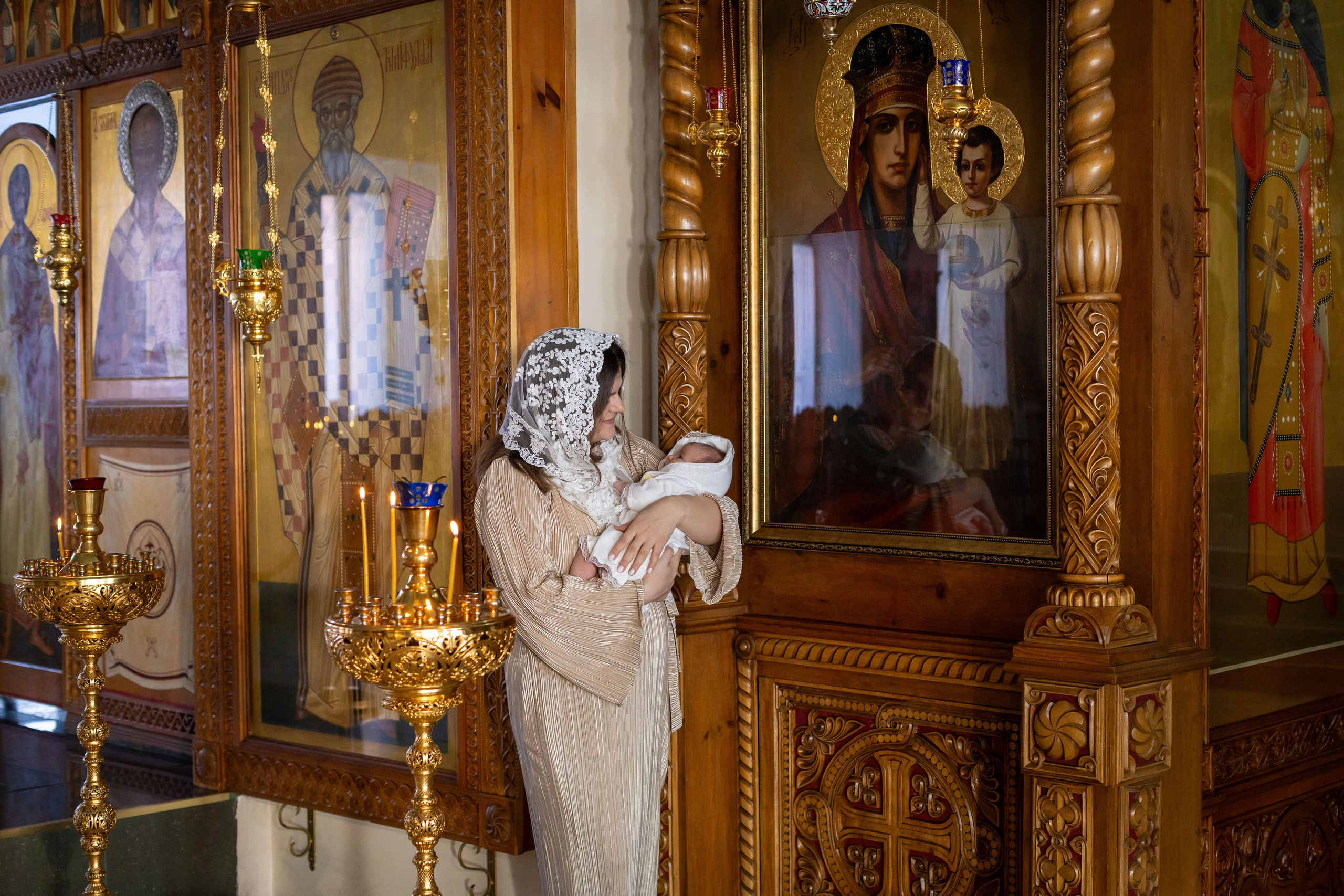 Крещение Милании. Семейный и детский фотограф Анна Петракова