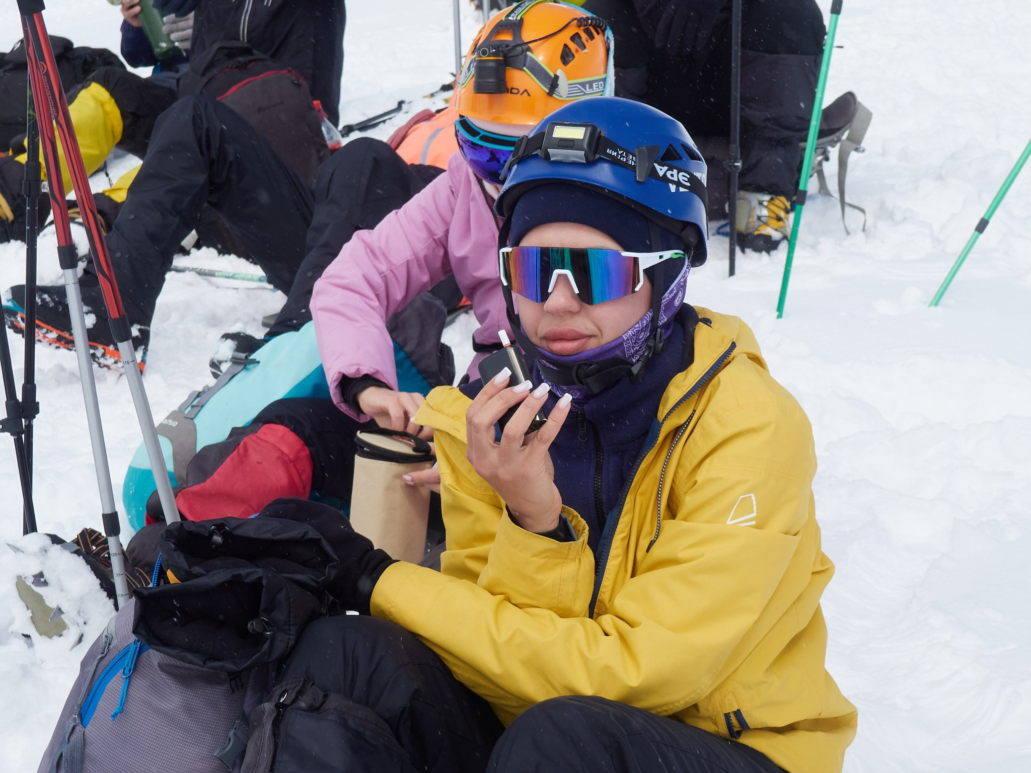 19.04 съемка на Эльбрусе: Выход на скалы Пастухова. Горный, высотный Фотограф на Эльбрусе Георгий