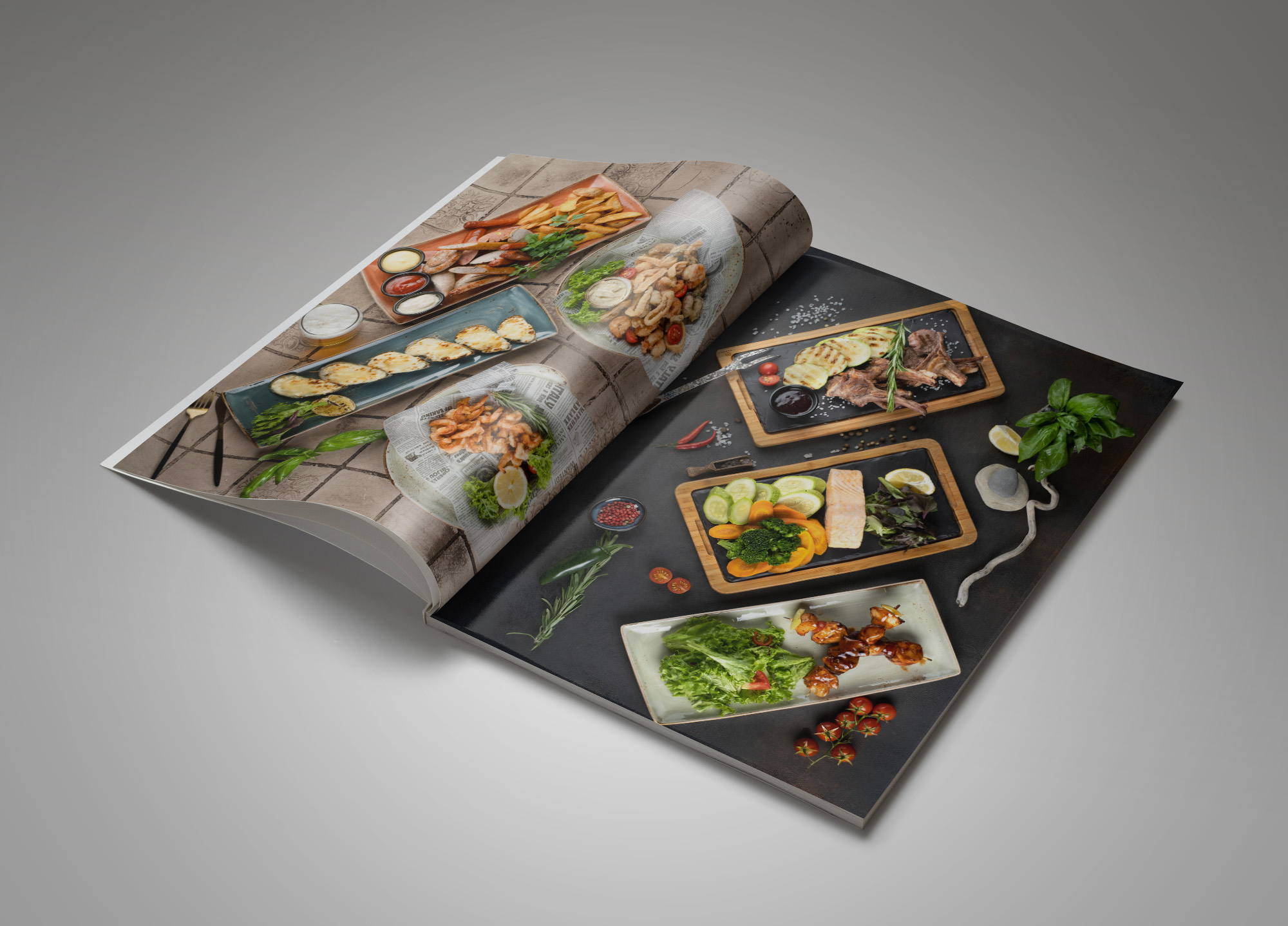 Печатное меню. Ирина Михайлова фуд-фотограф