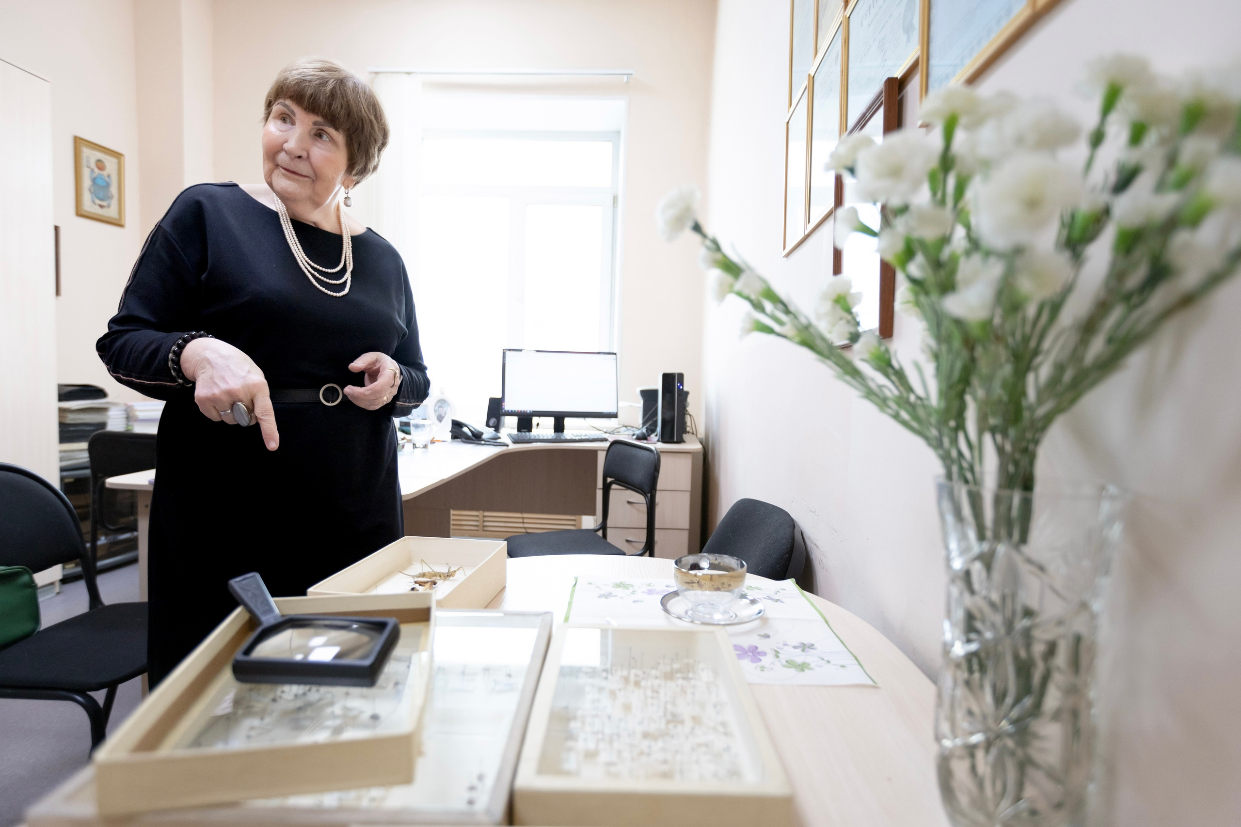 Зоя Ивановна Тюмасева. Профессор, преподаватель русского языка и литературы, энтомолог. Репортажный фотограф Наталья Лапцевич