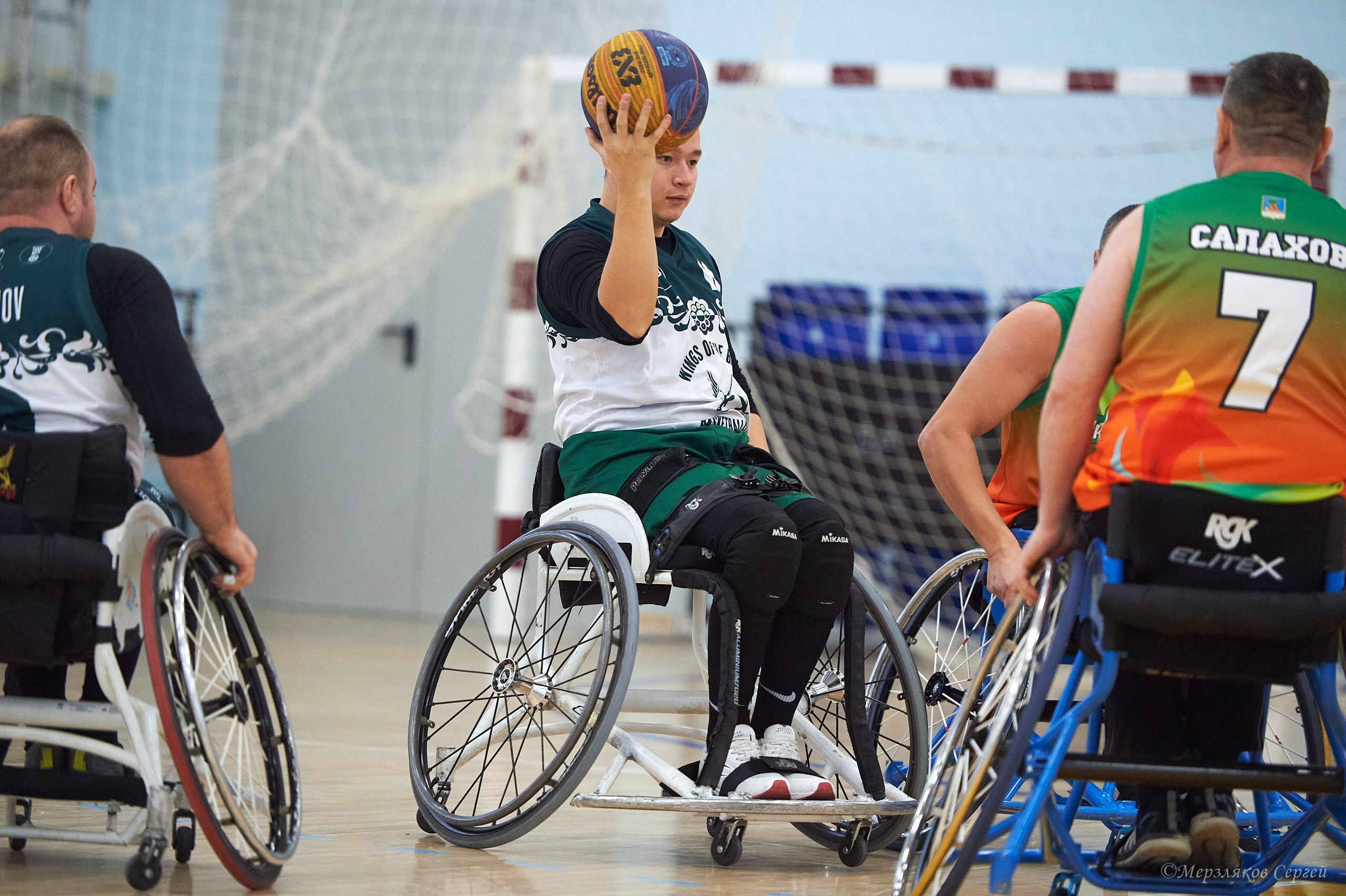 X традиционный Рождественский турнир по баскетболу на колясках. Ижевск. Спортивный репортажный фотограф в Ижевске Сергей Мерзляков