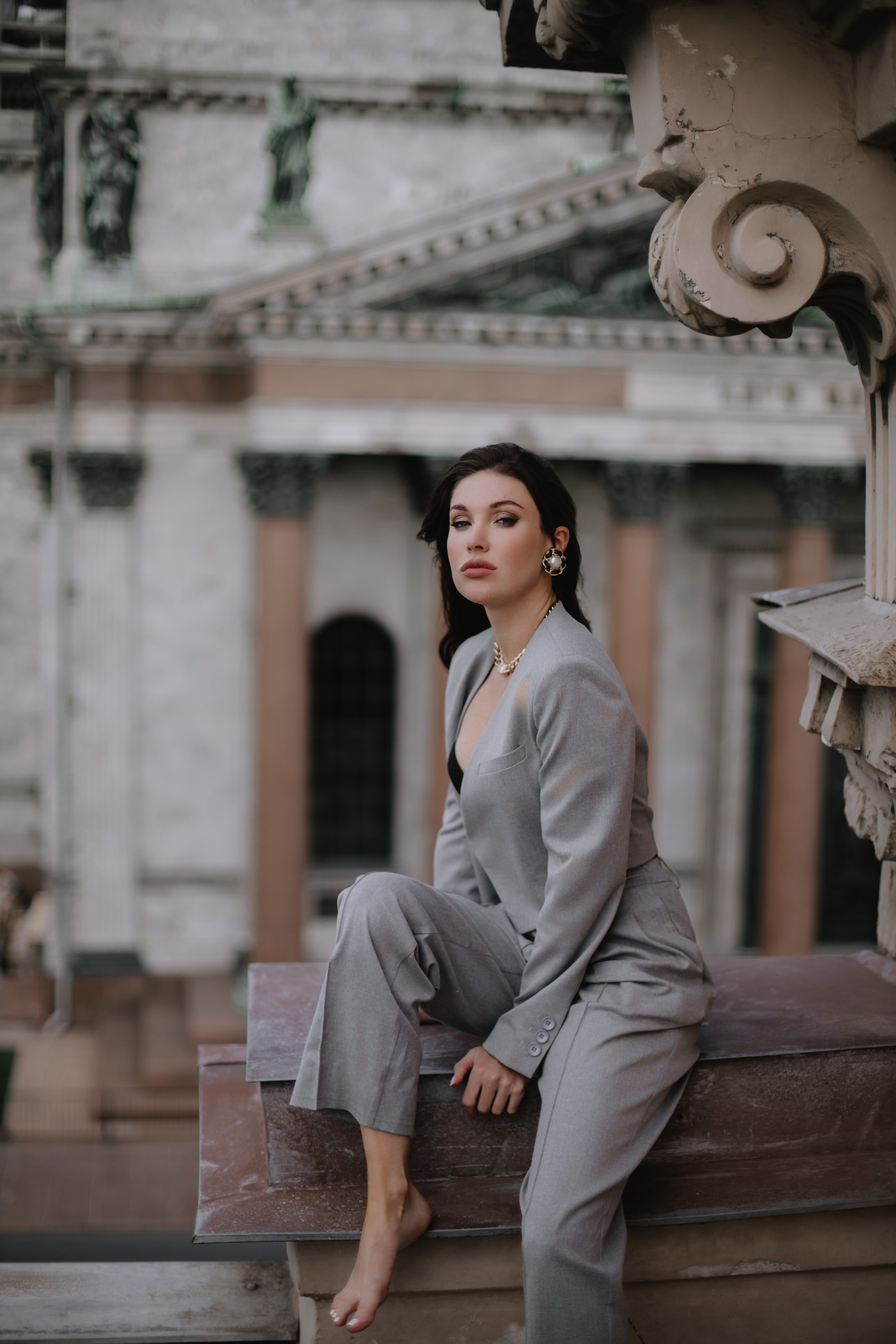 Вероника (съемка на крыше). Фотограф в Москве и Санкт-Петербурге Дарина