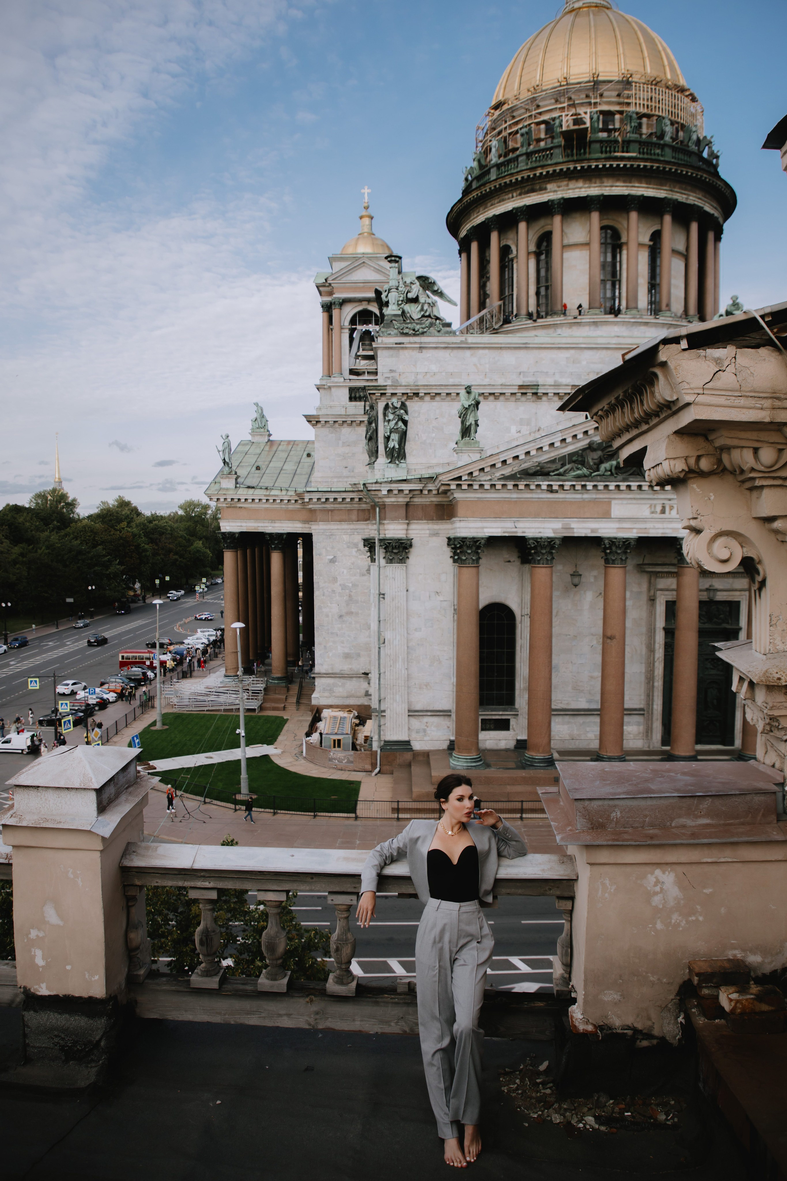 Вероника (съемка на крыше). Фотограф в Москве и Санкт-Петербурге Дарина