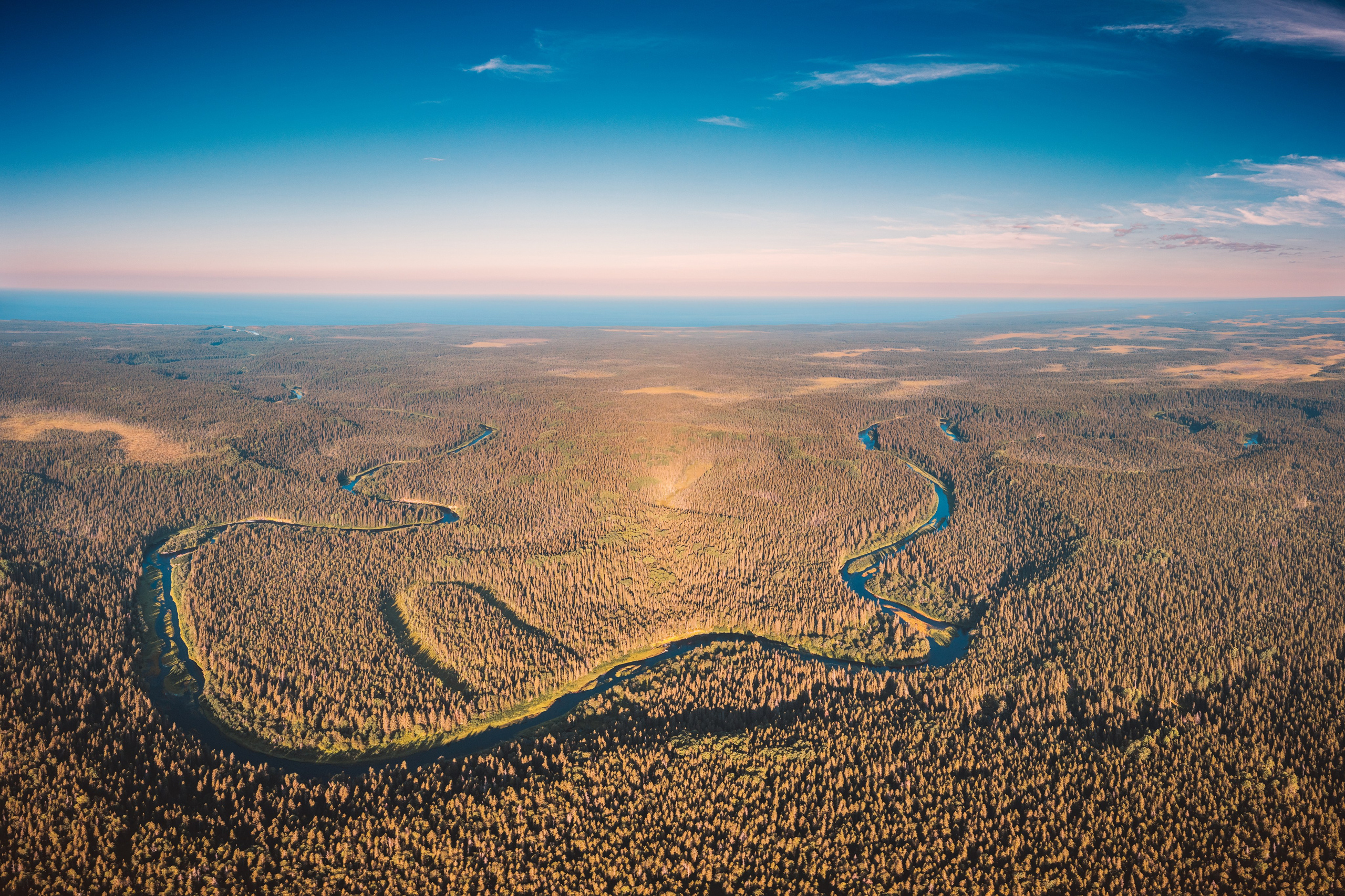 Пейзаж. Аэросъемка в Архангельске, Александр Ермолин