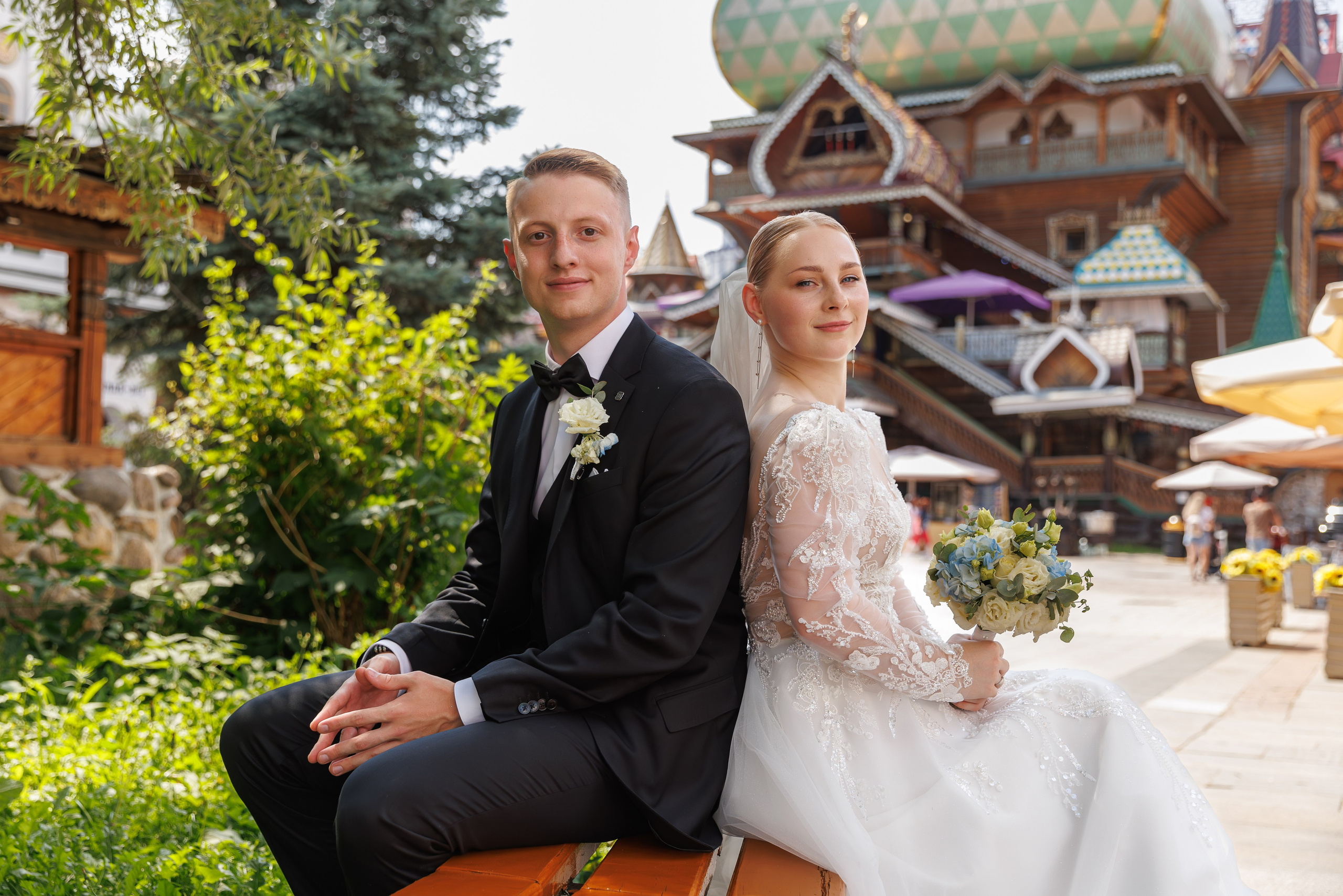 Свадебная фотосессия в Измайловском кремле. Свадебный фотограф Москва и МО Сергей Киржаев