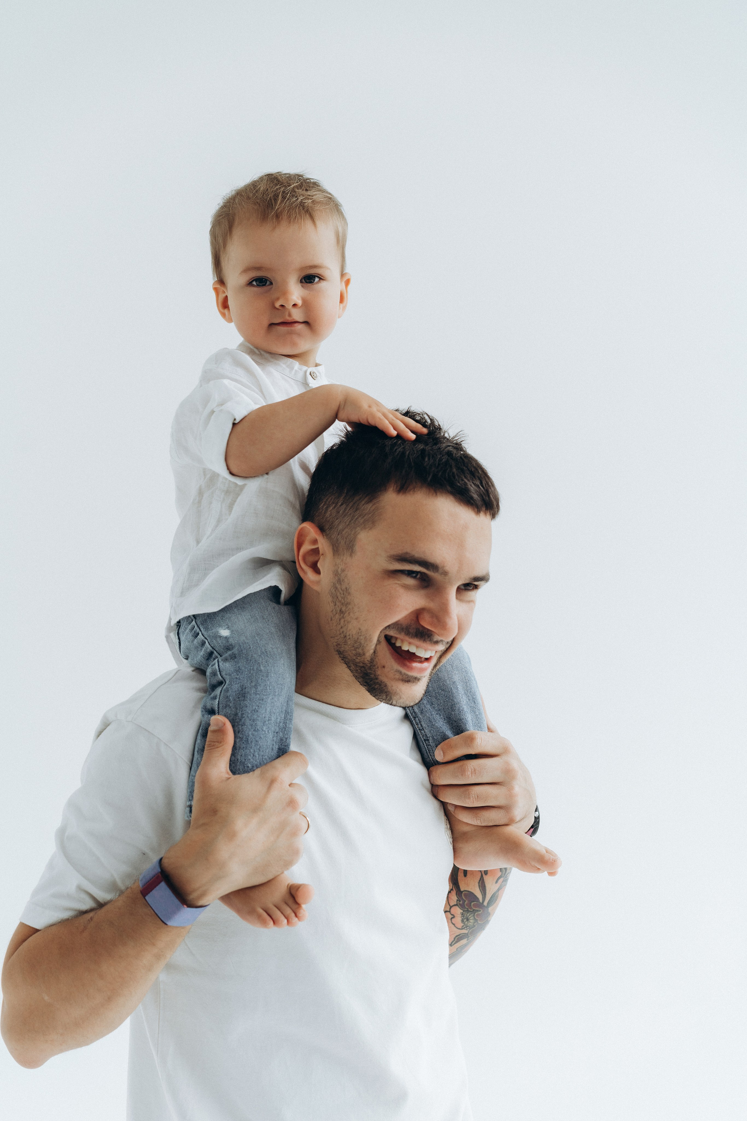 Семейная история на циклораме. Семейный фотограф в Москве Анастасия Скоголева