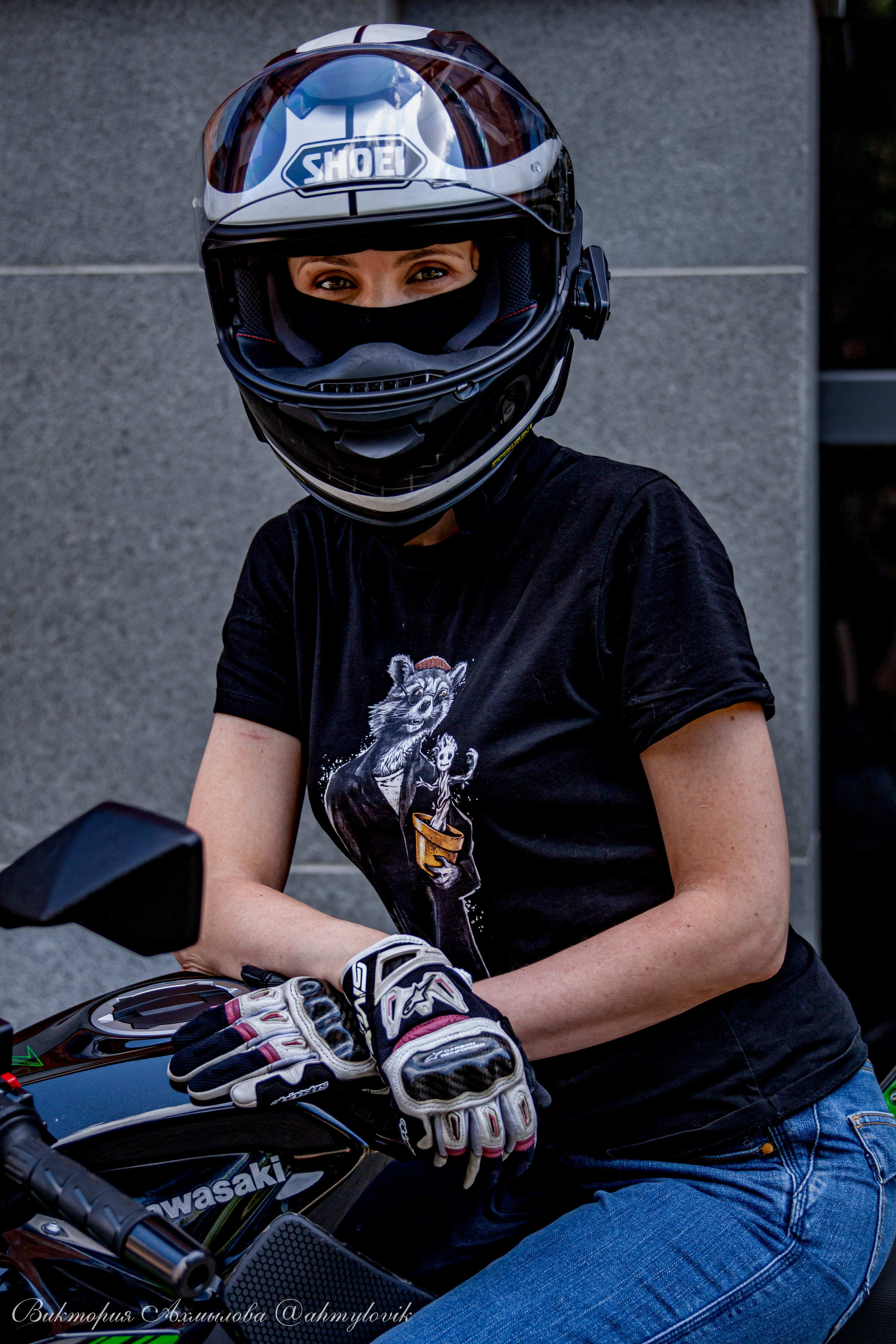 Света Веркова (Kawasaki Ninja Z400). Виктория Ахмылова. Фотограф в Москве