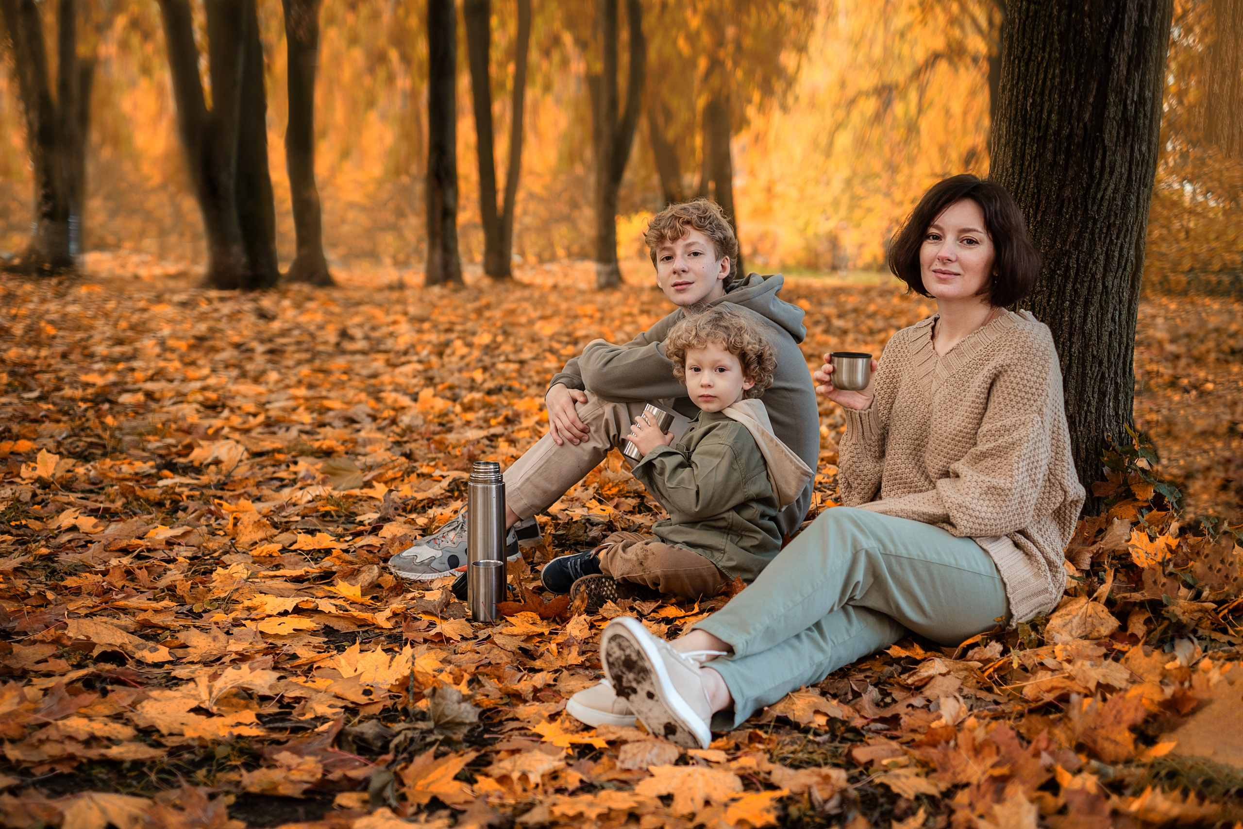 Семейная фотосессия на природе. Фотограф беременности Демочкина Елена