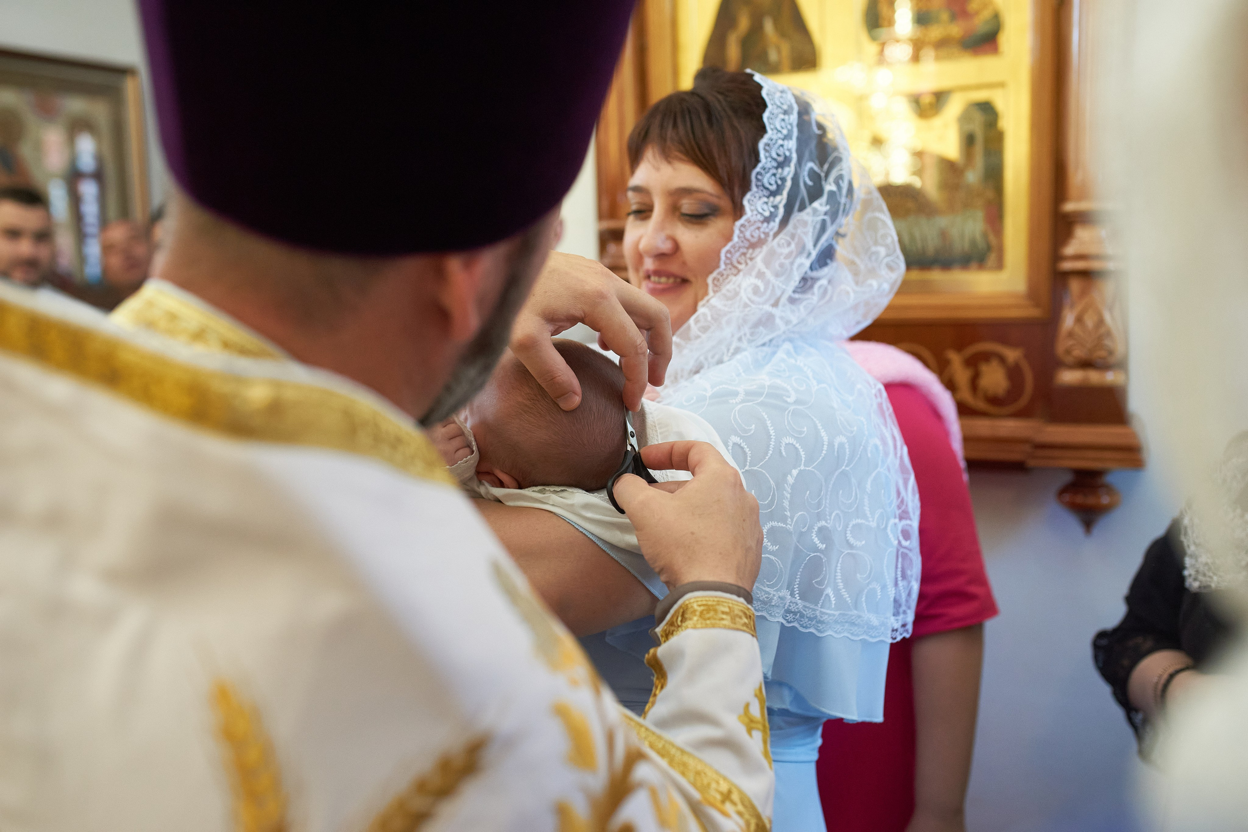 Крещение в  православном храме, Коньково, Москва