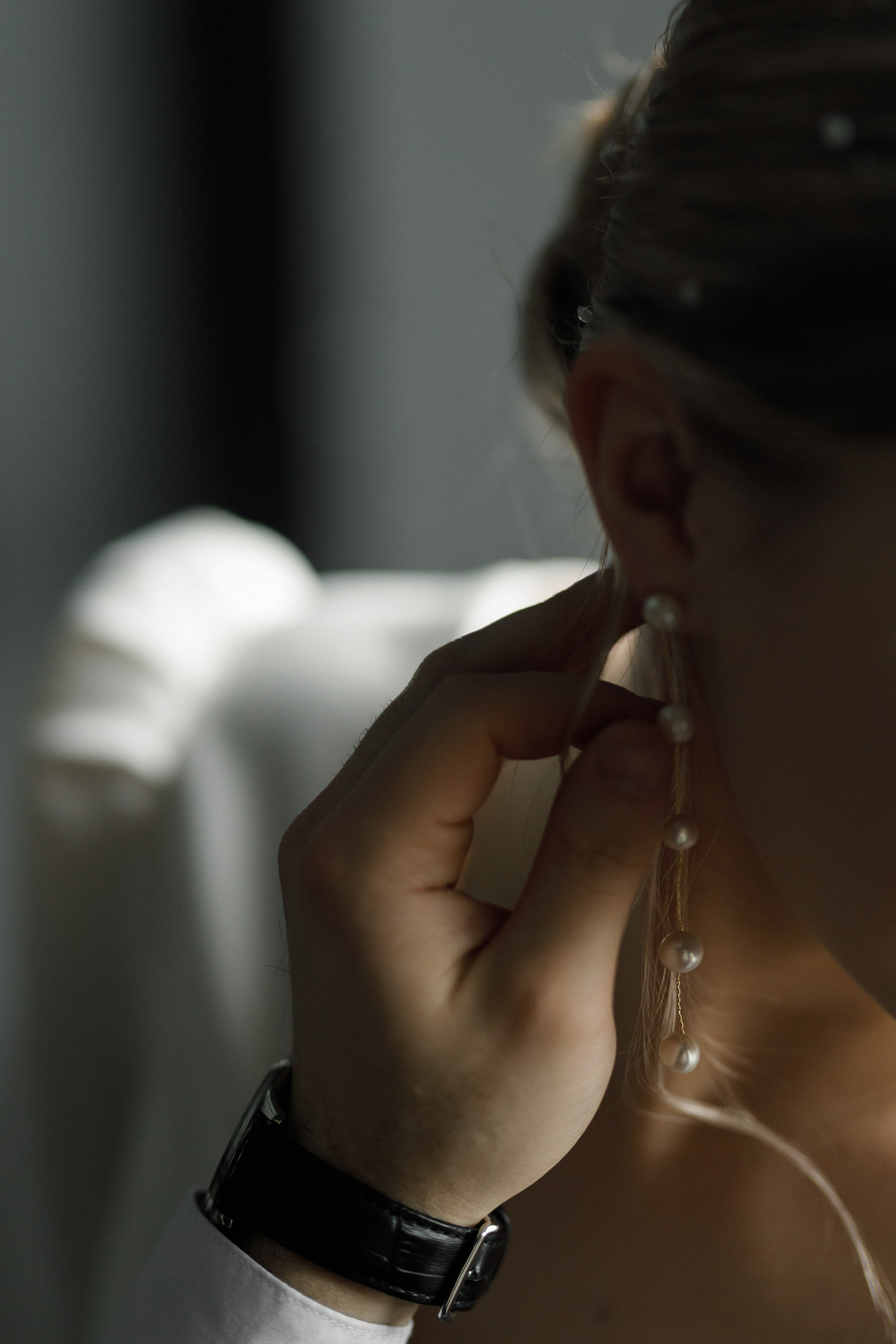 Вероника и Никита (съёмка в студии, тёмная тональность). Свадебный фотограф Беларусь Ольга Козыренко