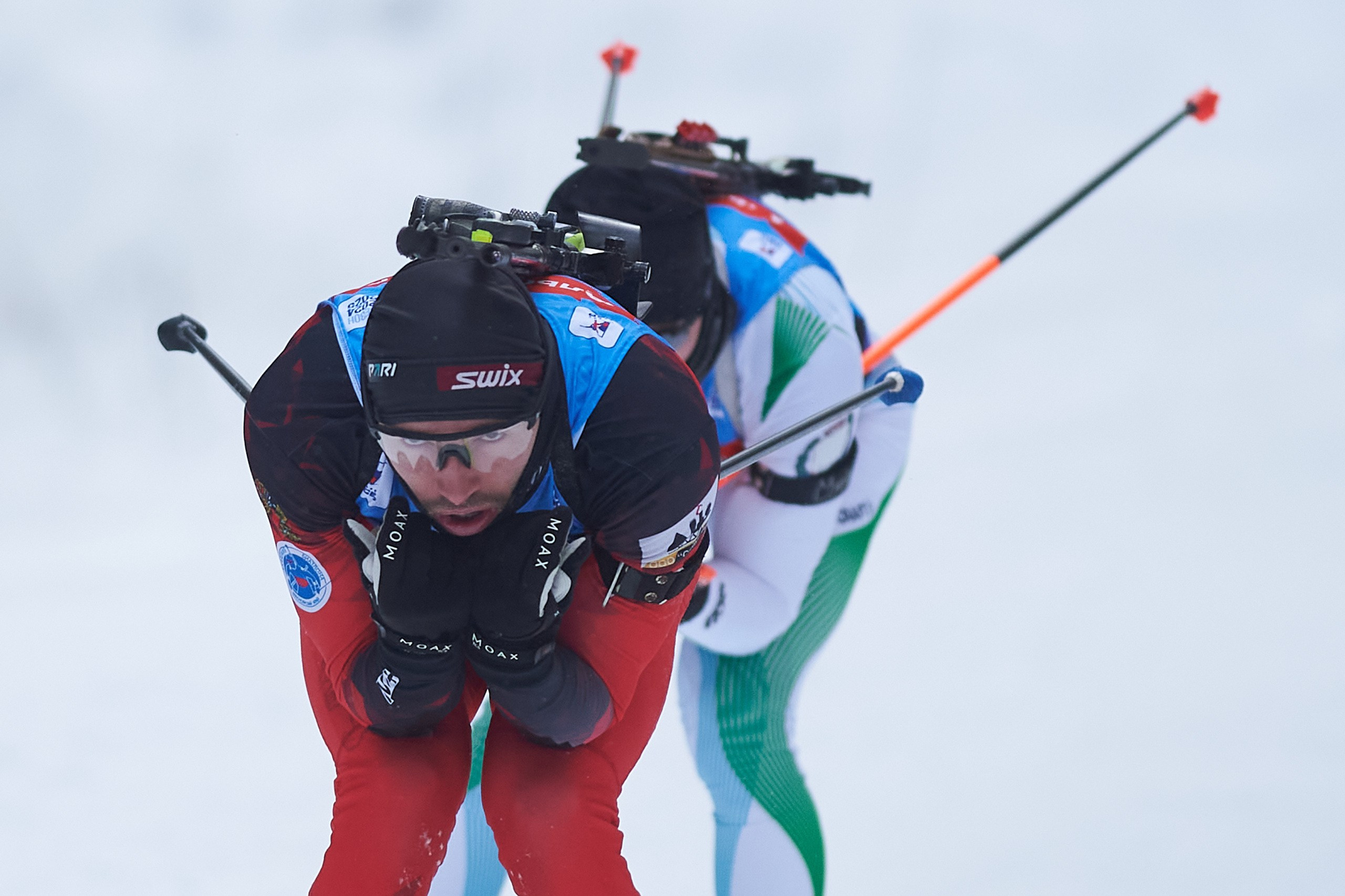 Биатлон. Чемпионат России — 2024/2025, 3-й этап, Ижевск. Спринт. Мужчины. Спортивный репортажный фотограф в Ижевске Сергей Мерзляков