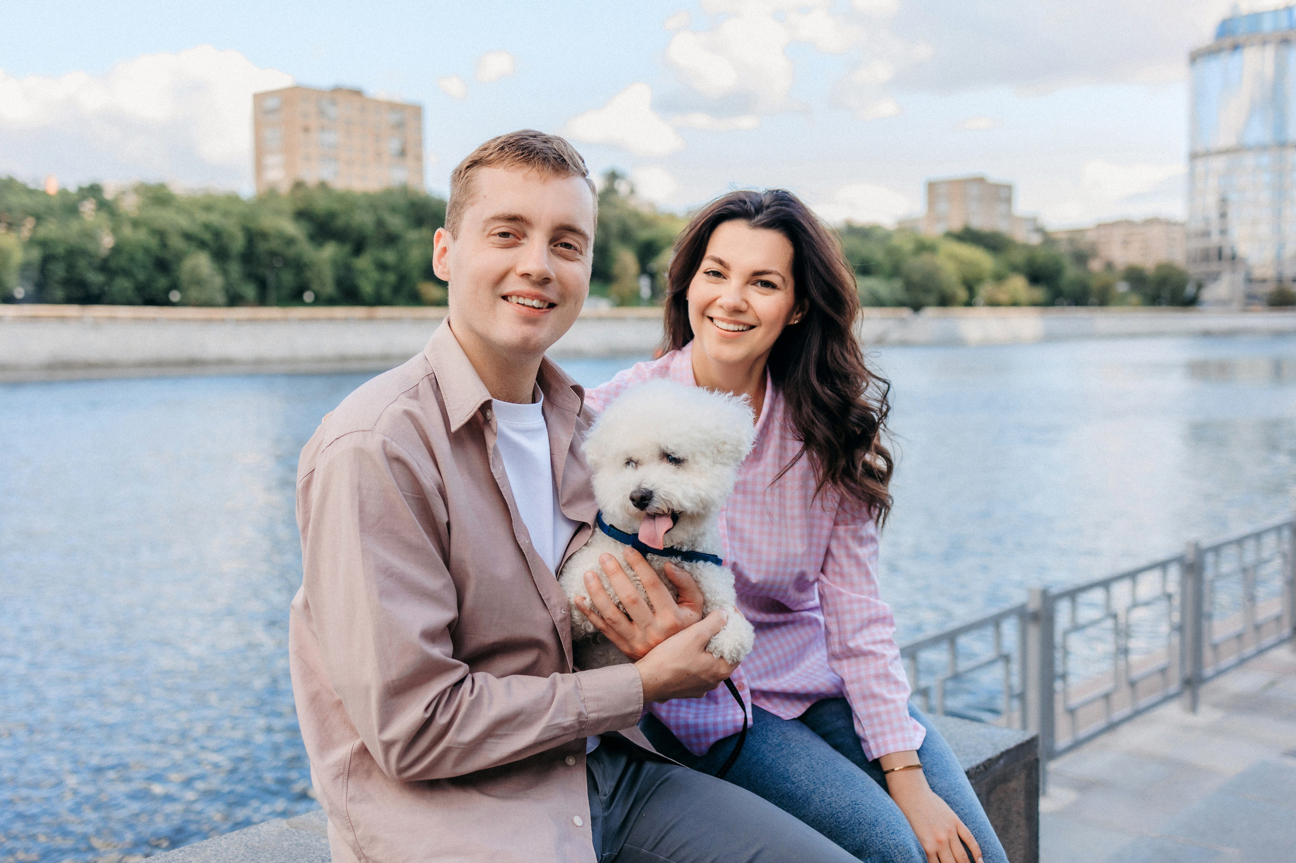 Марина, Данил и Бруно. Фотограф-анималист Елена Радченко, Москва