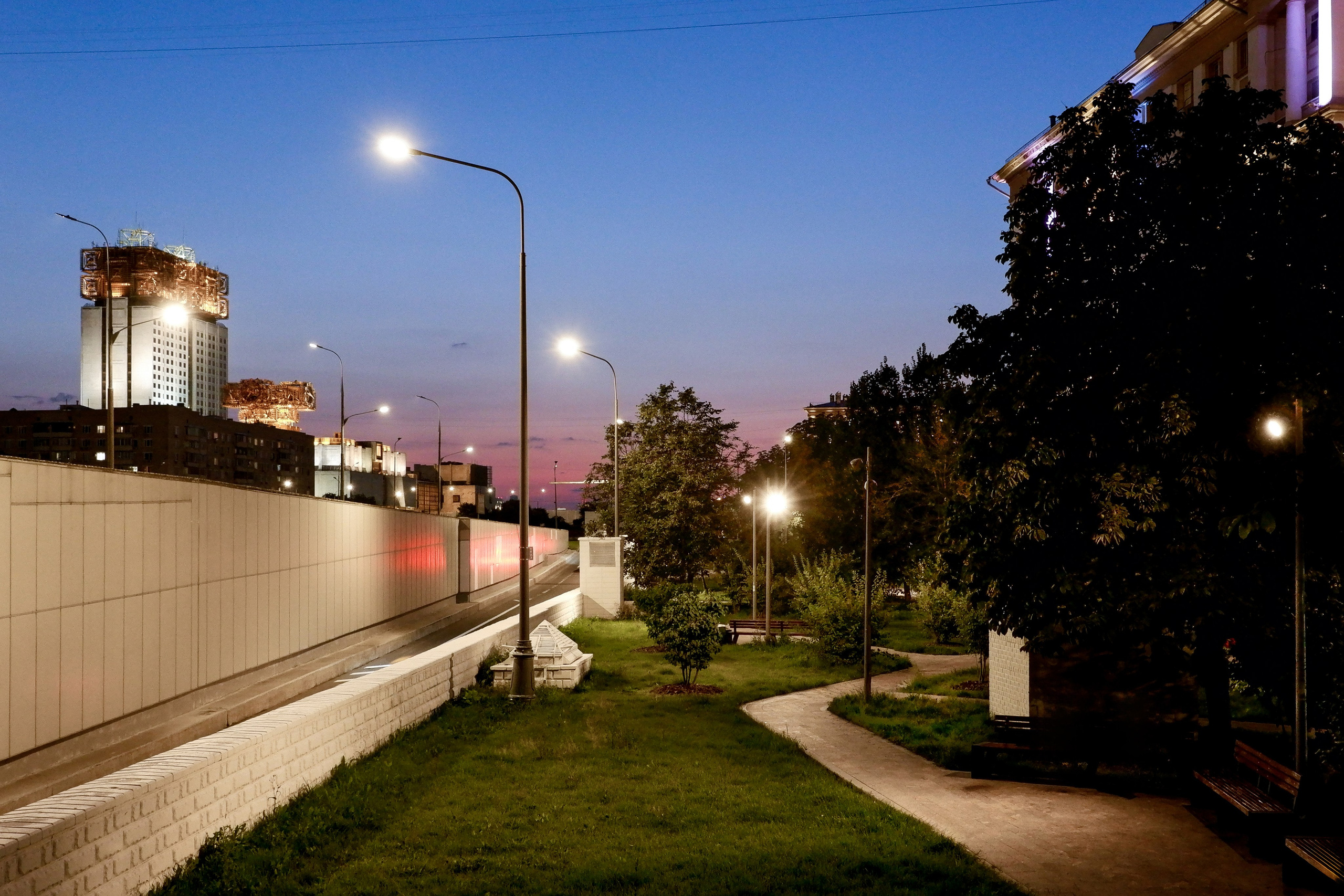 Благоустройство Ленинского проспекта. Михаил Мулач | Архитектурный фотограф
