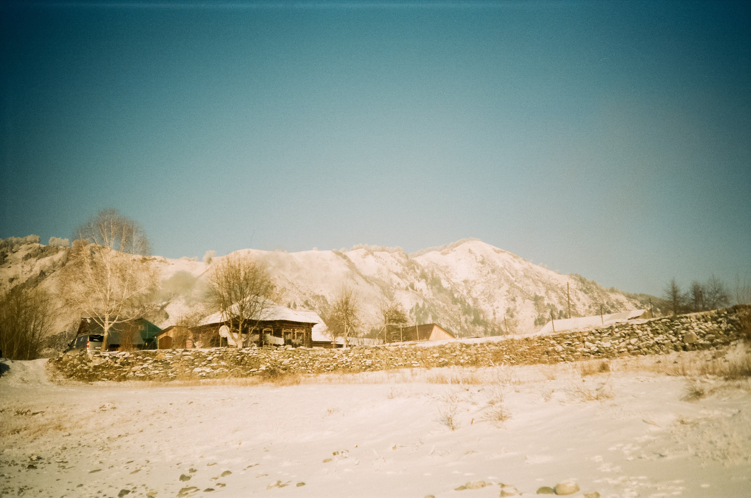 Бережок первый день, мост Бирюзовая Катунь / 10 декабря 2023 года (-25