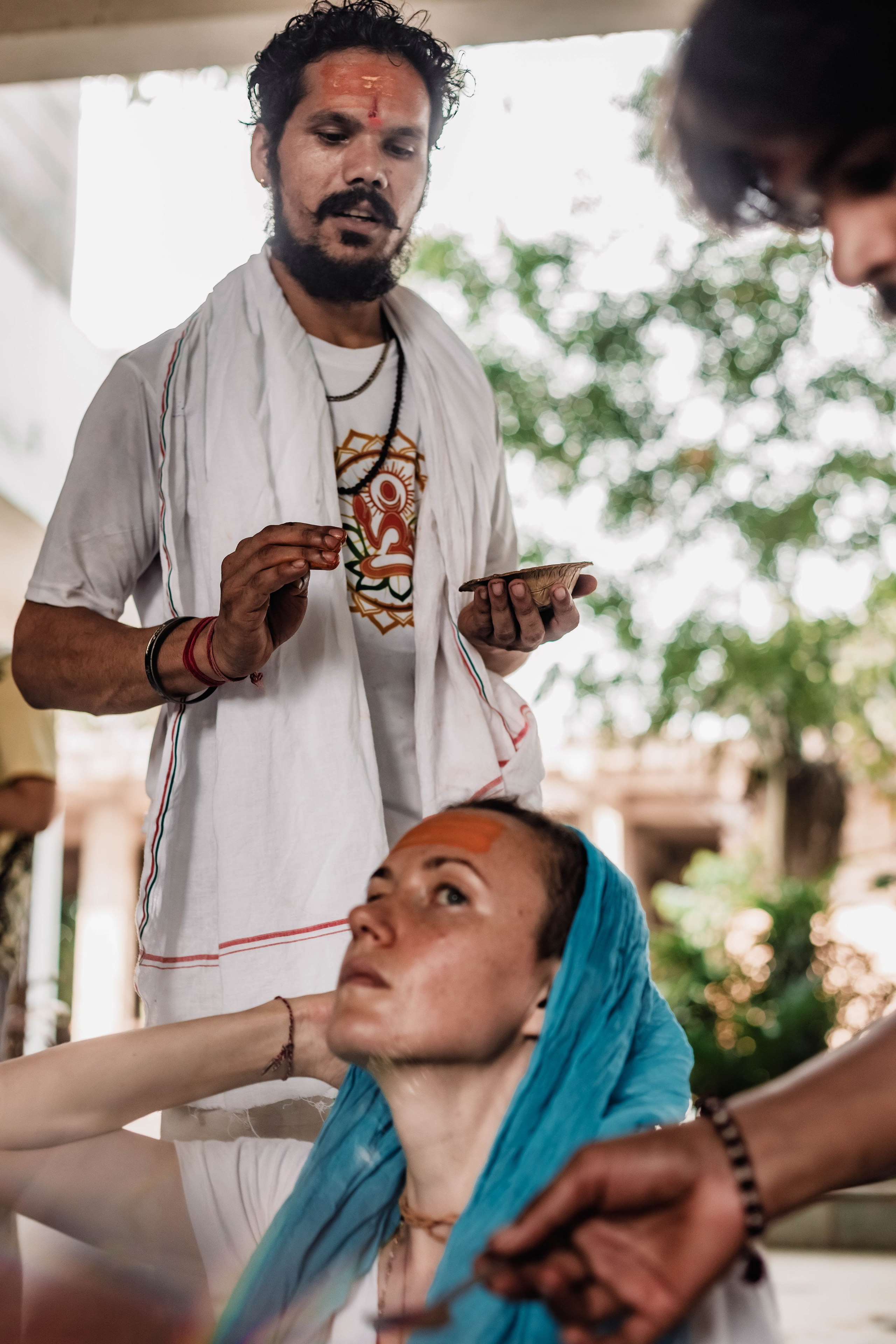 Pitri Paksha yagyas & poojas Devraha Baba ji ashram. Mariam Bagdasaryan