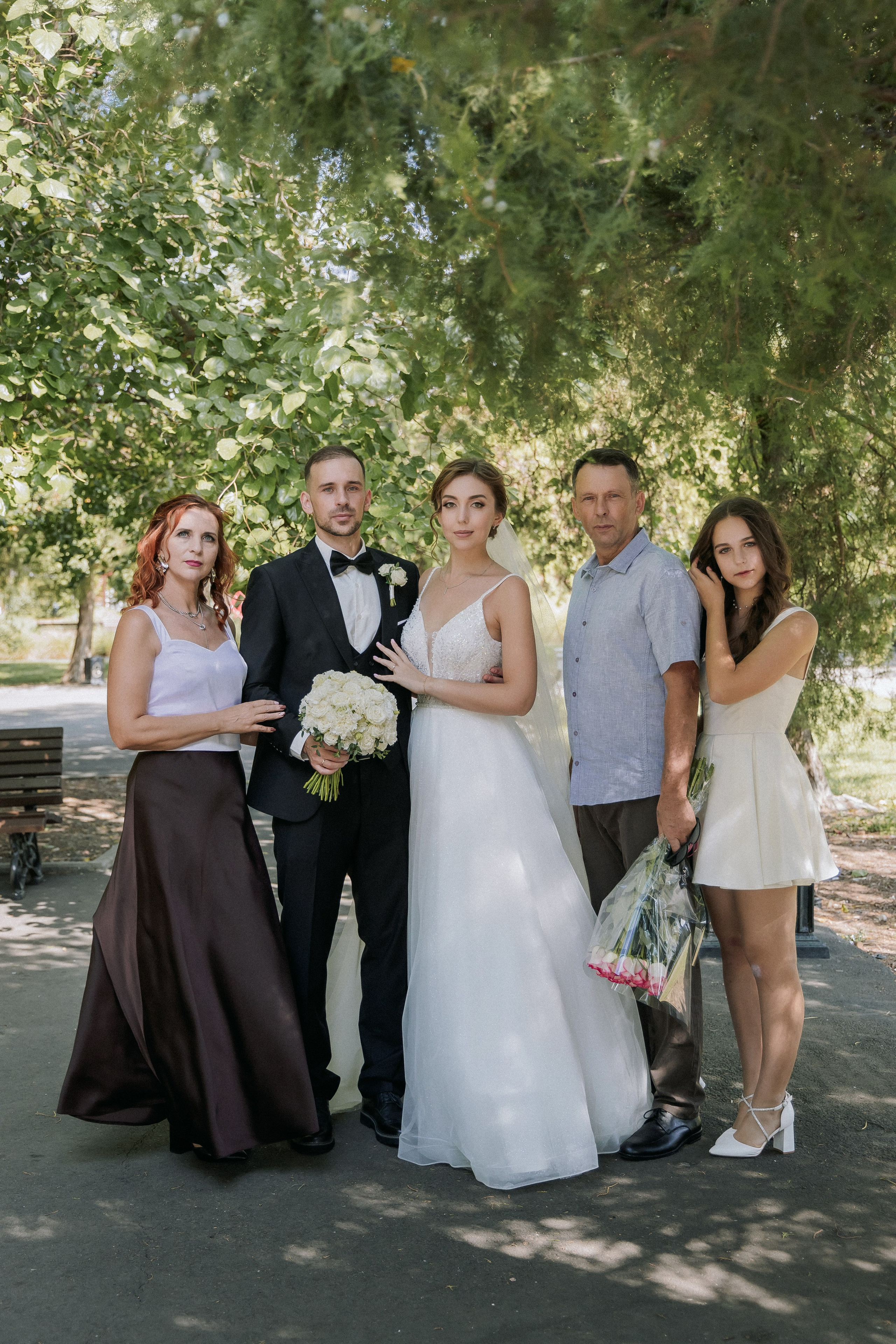 Свадебная прогулка Екатерины и Евгения. Свадебная фотография. Арина Рубах